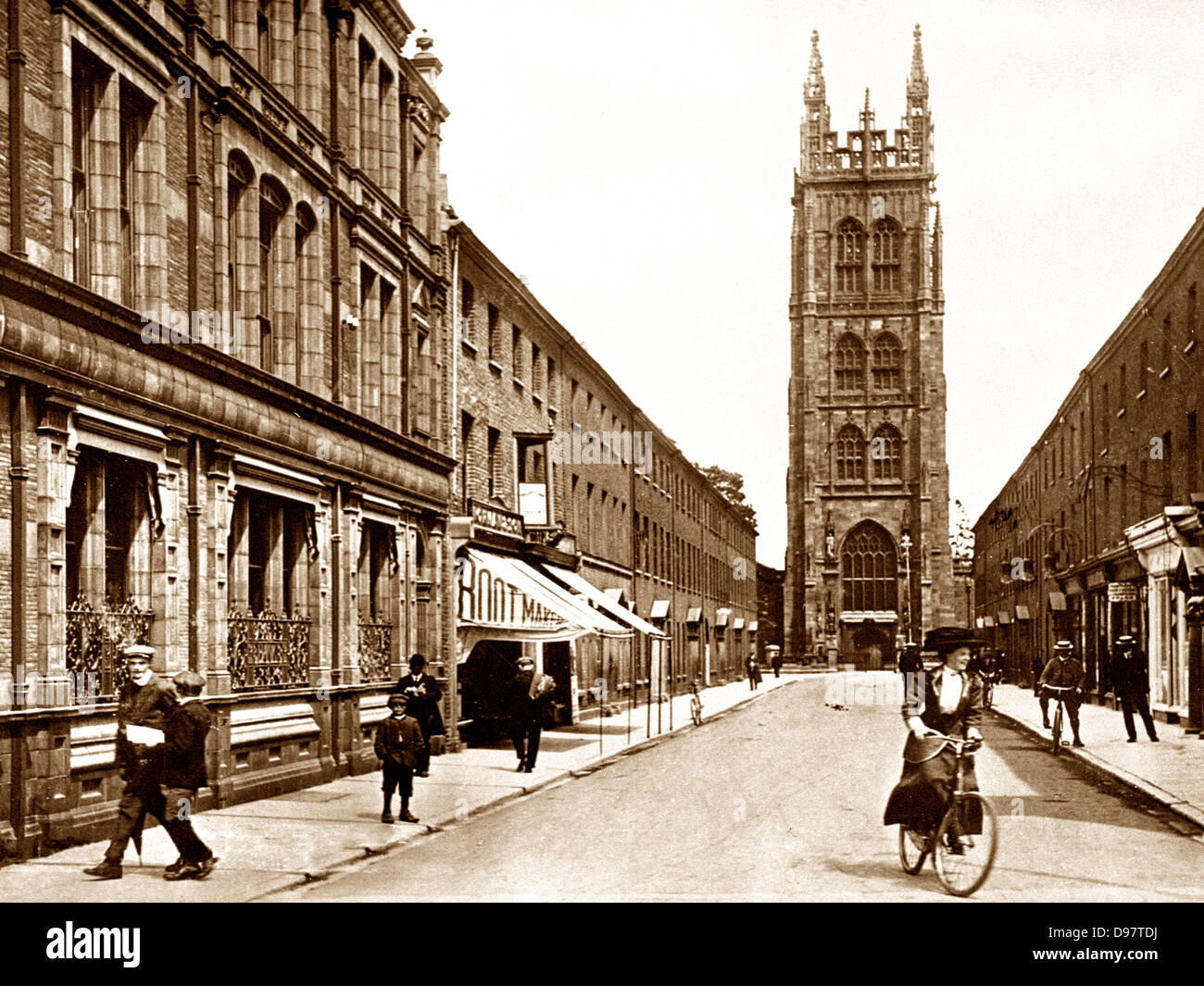 Taunton la chiesa di Saint Mary presto 1900s Foto Stock