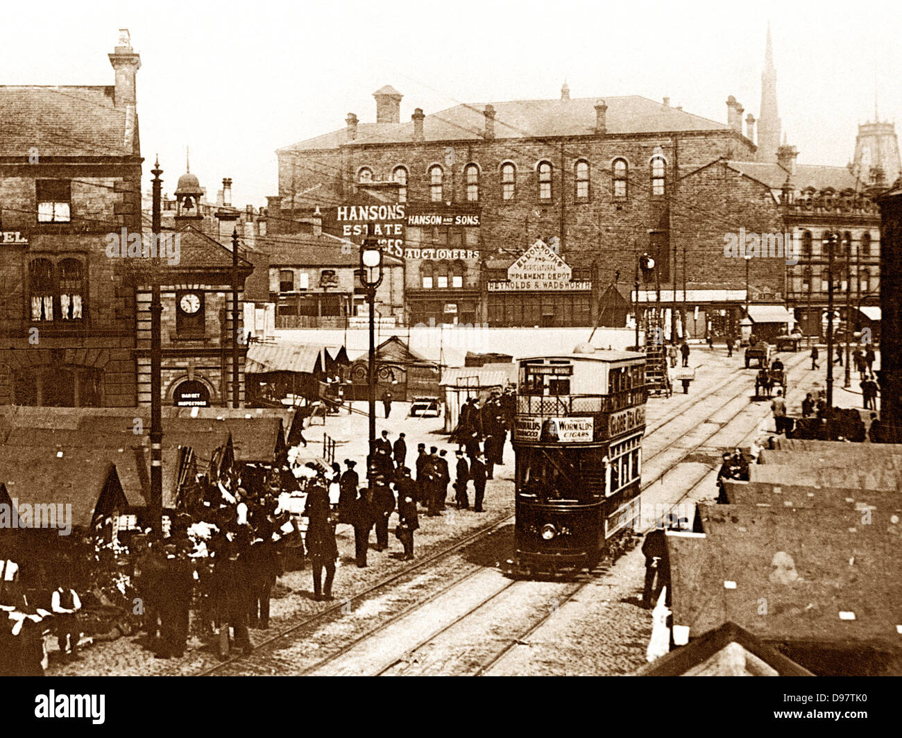 Barnsley Maggio Giornata verde presto 1900s Foto Stock