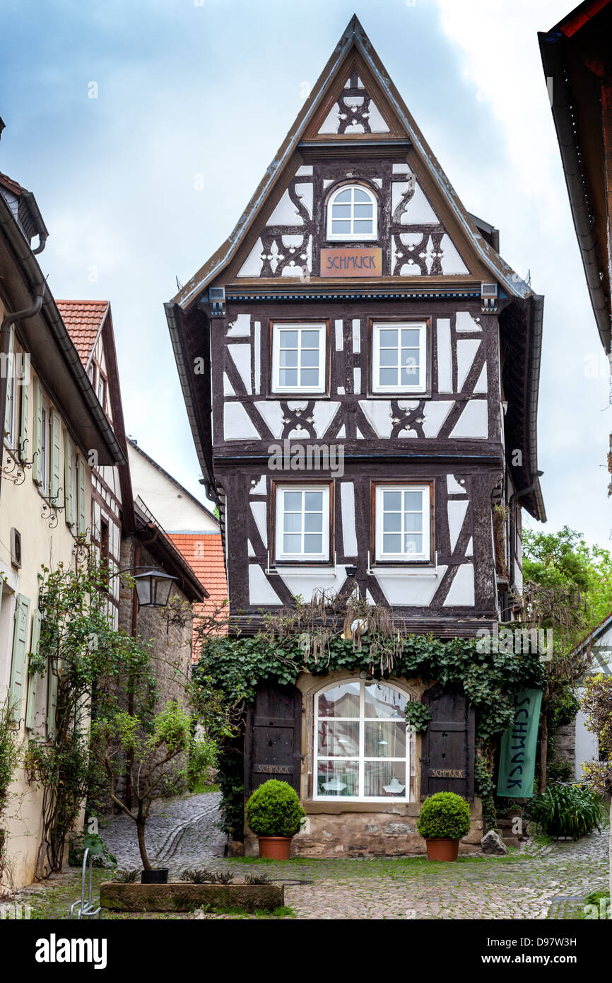 Graticcio House, Bad Wimpfen., Germania, Europa. Foto Stock