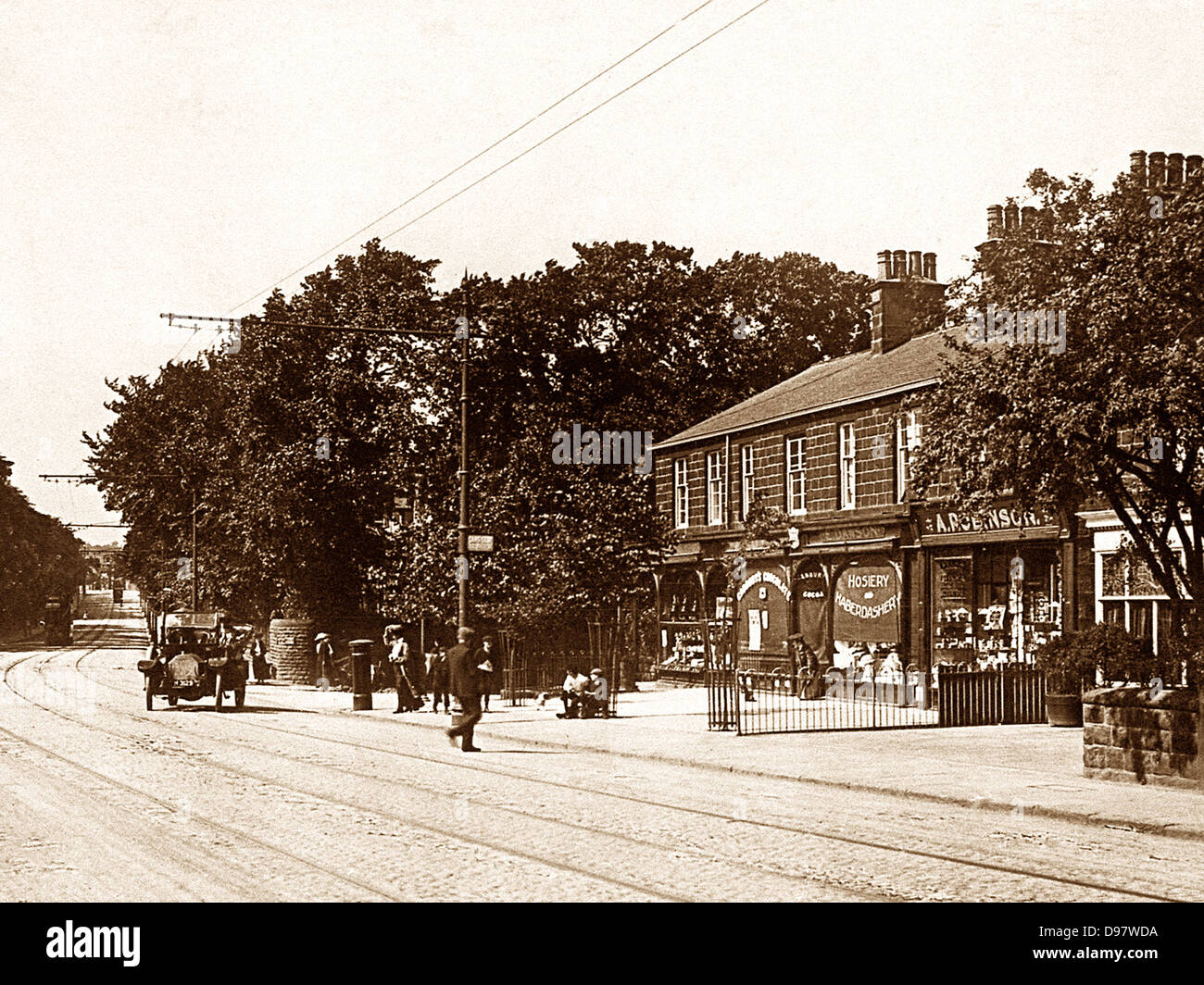 Headingley Otley Road primi 1900s Foto Stock