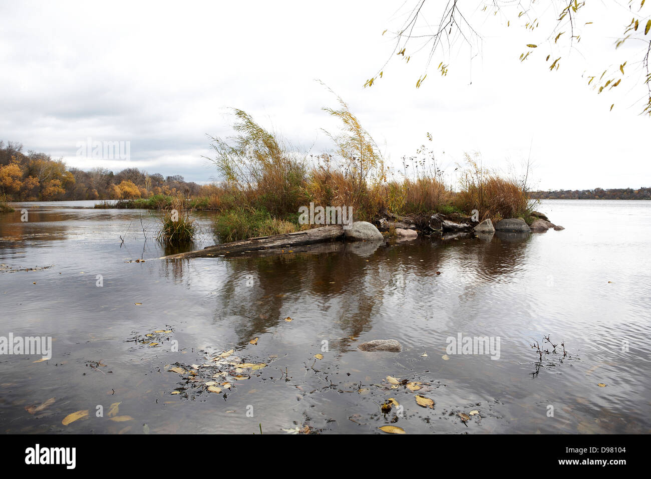 Giornata di vento sul lago di Harriet, Minneapolis, MN, Stati Uniti d'America Foto Stock