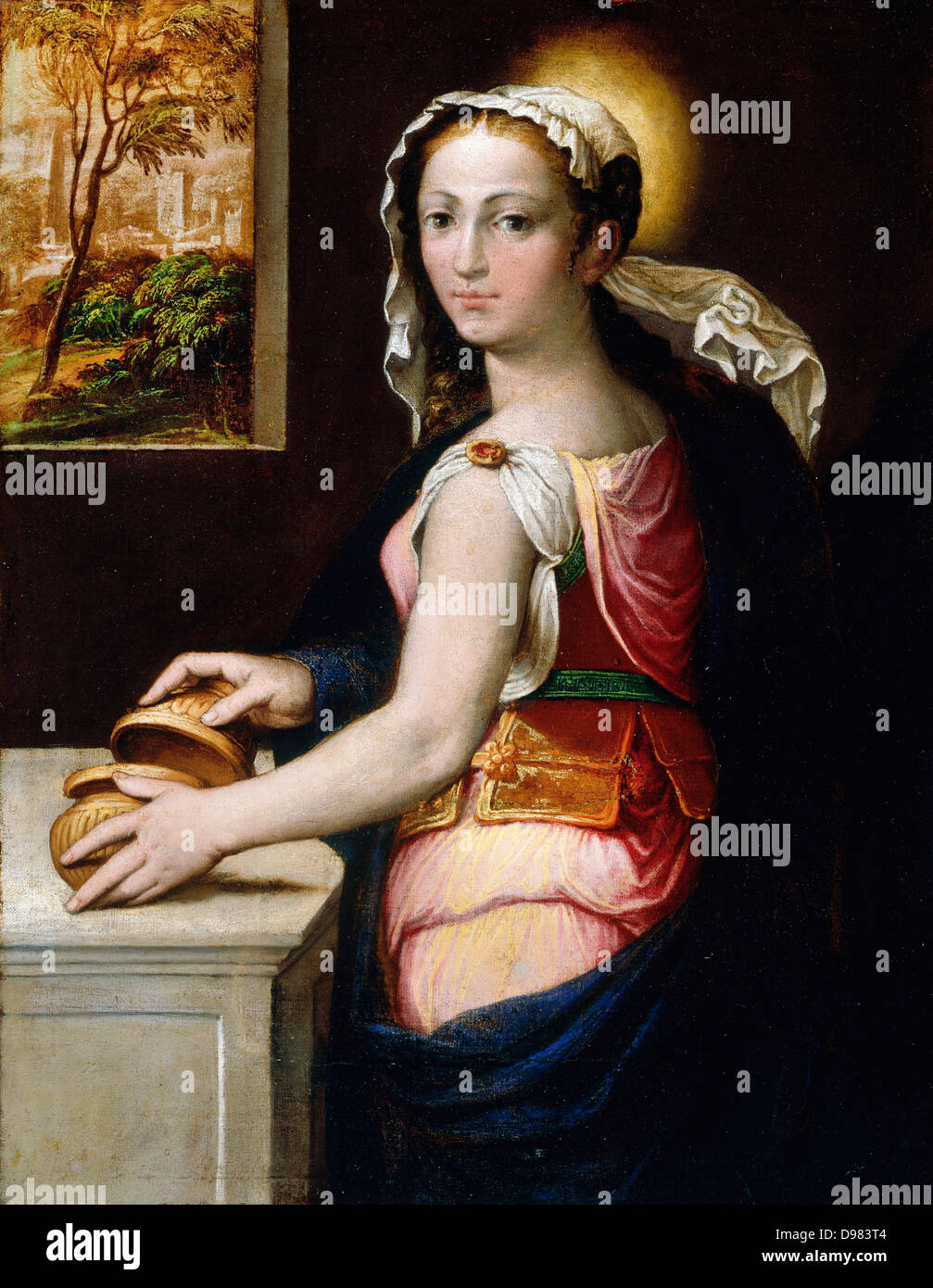 Bernardino Campi, Maria Maddalena 1522-1590 Olio su tela. Galleria d'arte del Nuovo Galles del Sud, il dominio di Sydney. Foto Stock