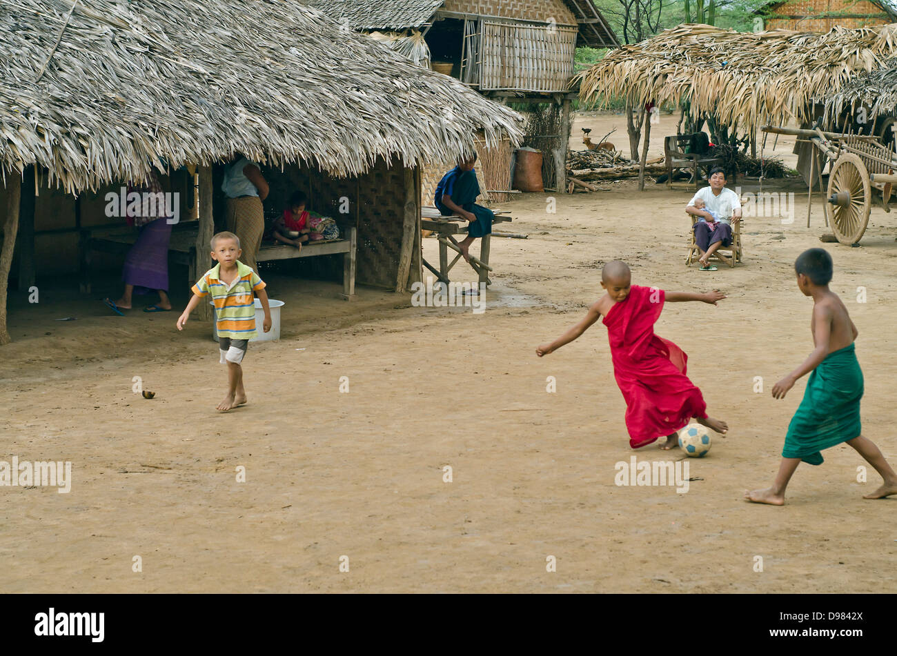 Bagan campagna,Myanmar Foto Stock