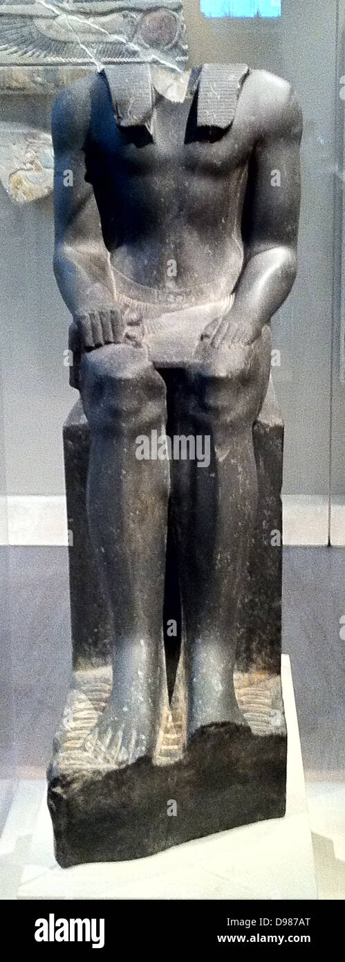 Statua di re Senwosret I xii Dinastia, circa 1961--1917 BC Foto Stock