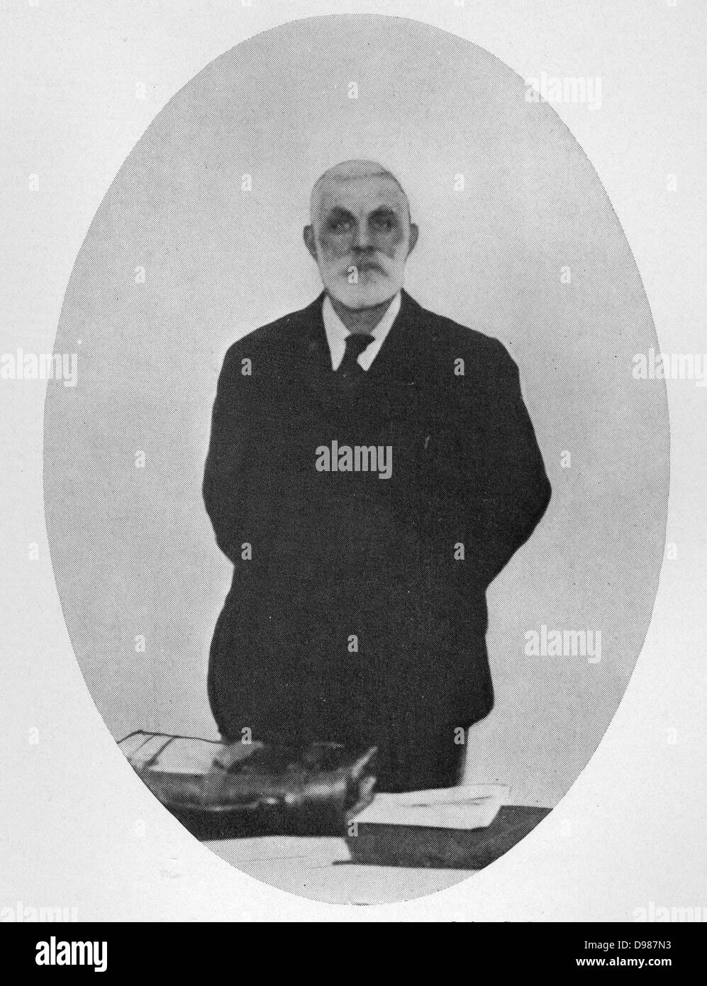 John Burns (1858-1943) il primo rappresentante del Partito Laburista nel governo britannico. Signore Morley e il signor Burns si erano opposti alla Gran Bretagna entrando in guerra e rassegnato le dimissioni dei loro luoghi nell'armadio britannica il 5 agosto 1914. Foto Stock