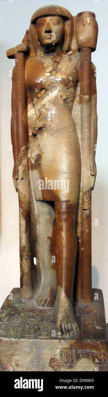 Khaemwase (Prince Khaemweset ) quarto figlio di Ramesse II, e il secondo figlio mediante la sua regina Isetnofret. Egli è di gran lunga il più noto figlio del re e il suo contributo alla società egiziana sono stati ricordati per secoli dopo la sua morte. Khaemwaset è stato descritto come "il primo egittologo' dovuta ai suoi sforzi nella individuazione e ripristino di edifici storici, tombe e templi. Foto Stock