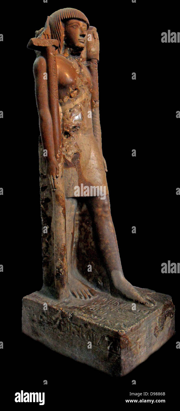 Khaemwase (Prince Khaemweset ) quarto figlio di Ramesse II, e il secondo figlio mediante la sua regina Isetnofret. Egli è di gran lunga il più noto figlio del re e il suo contributo alla società egiziana sono stati ricordati per secoli dopo la sua morte. Khaemwaset è stato descritto come "il primo egittologo' dovuta ai suoi sforzi nella individuazione e ripristino di edifici storici, tombe e templi. Foto Stock