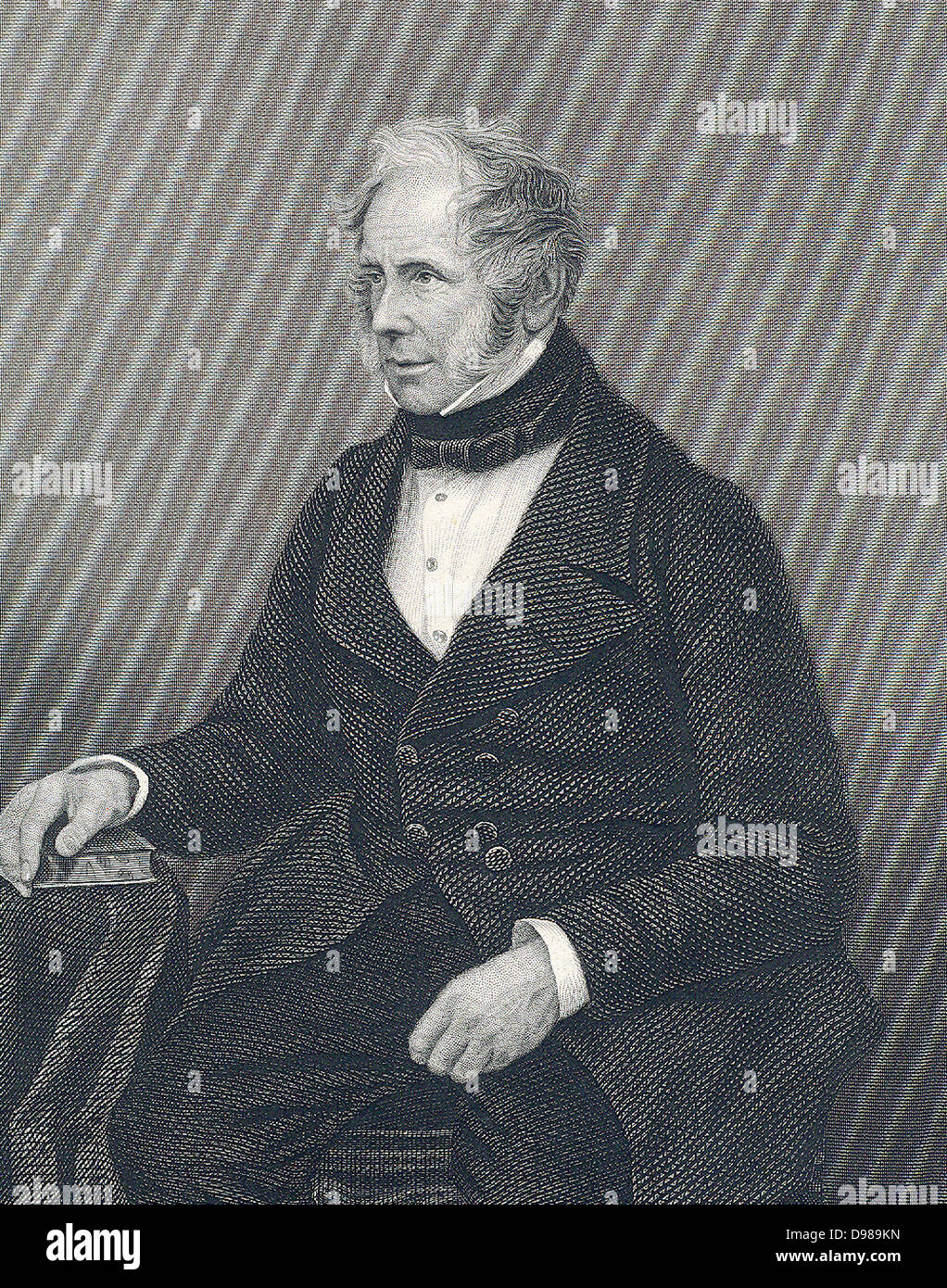 Henry John Temple, terzo Visconte Palmerston (1784-1865) rivolgendosi al Parlamento. Segretario di Stato per gli affari esteri 1830-1841; Il Primo Ministro 1855-1857, 1858, 1858-1865. Incisione. Foto Stock