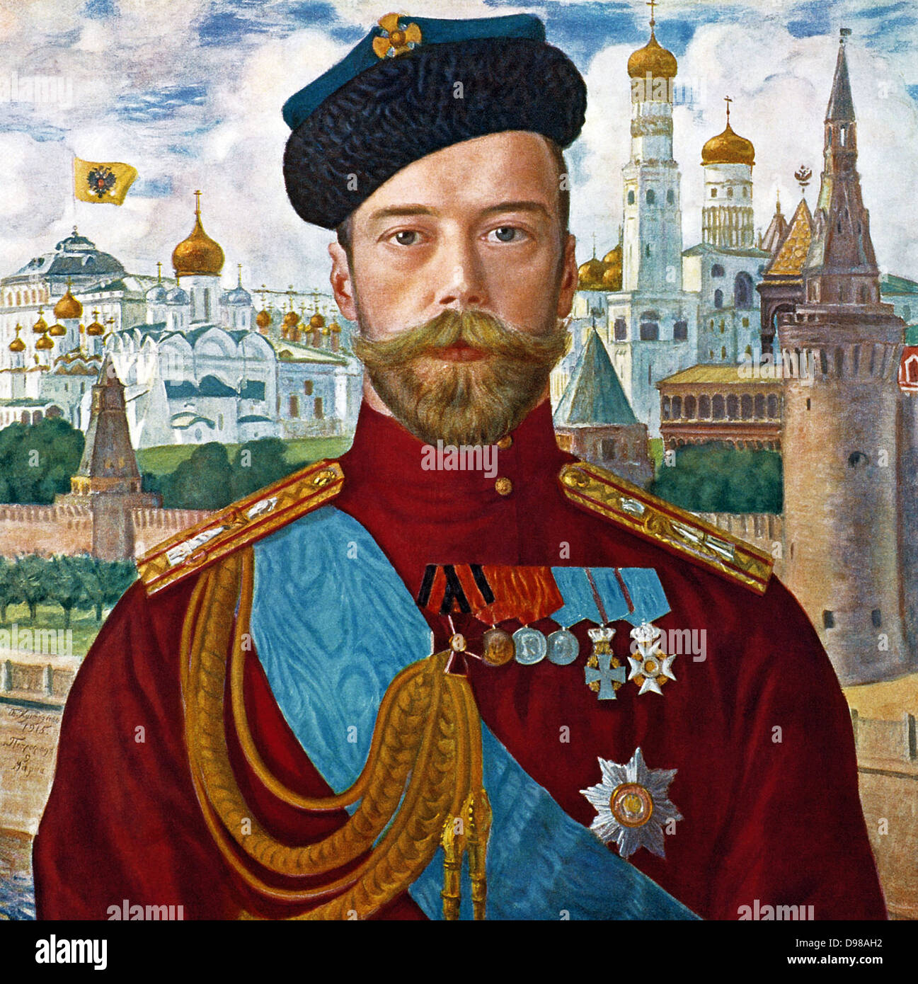 Boris Kustodiev. (1878-1927). Tsar Nicholas II. 1915. Foto Stock