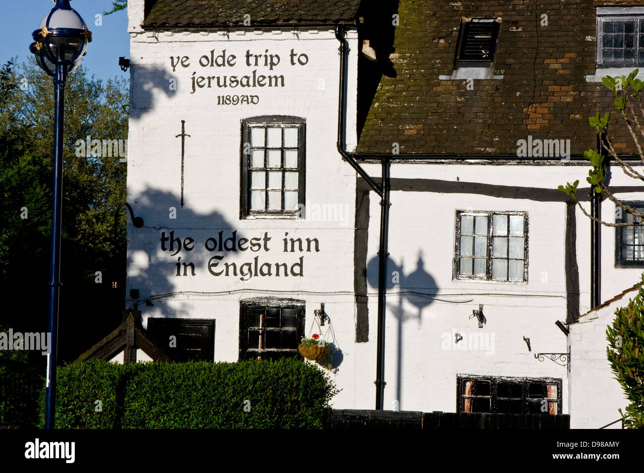 Ye Olde Trip to Jerusalem la più antica locanda in Inghilterra Nottingham Nottinghamshire East Midlands - Europa Foto Stock