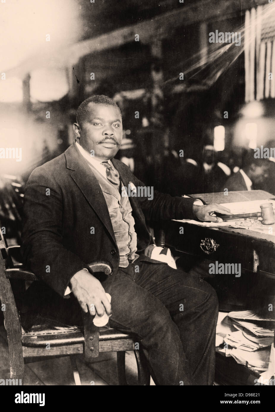 Marcus Mosiah Garvey Jr. (1887-1940) giamaicano nato Pan-Africanist publisher, giornalista e oratore. Fondatore nel 1914 del Universal Negro Improvement Association mirava a riunire in Africa e la sua diaspora. Foto Stock