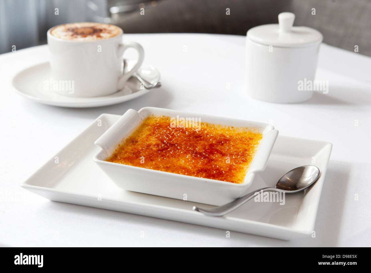 Crème brûlée Foto Stock