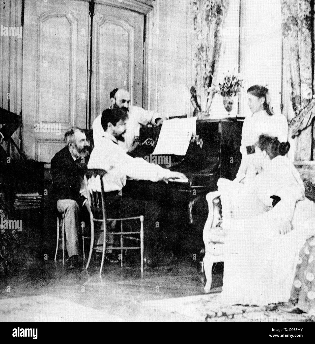 (Achille) Claude Debussy (1862-1919) il compositore francese. Foto Stock