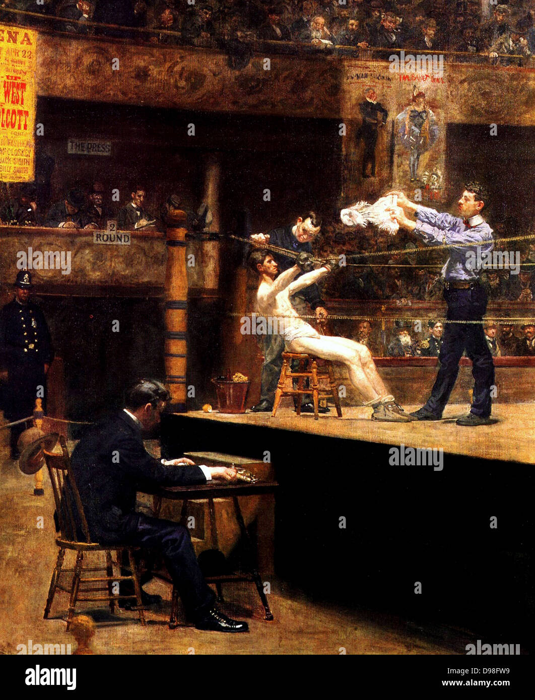 Thomas Eakins (1844 - 1916), artista americano, nella metà del tempo 1896 Foto Stock