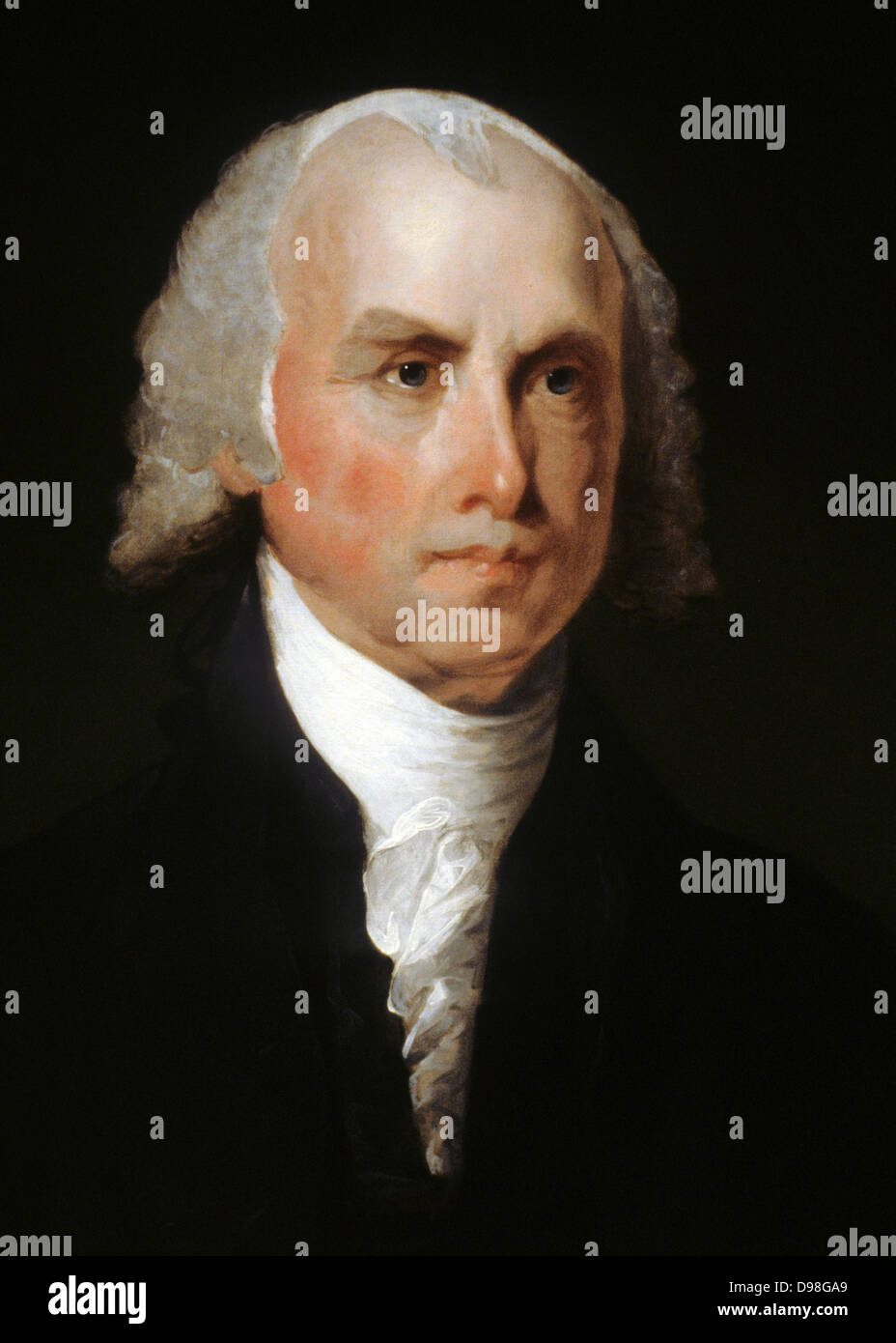 Gilbert Stuart (1755-1828), James Madison, c 1821 del Presidente USA Foto Stock