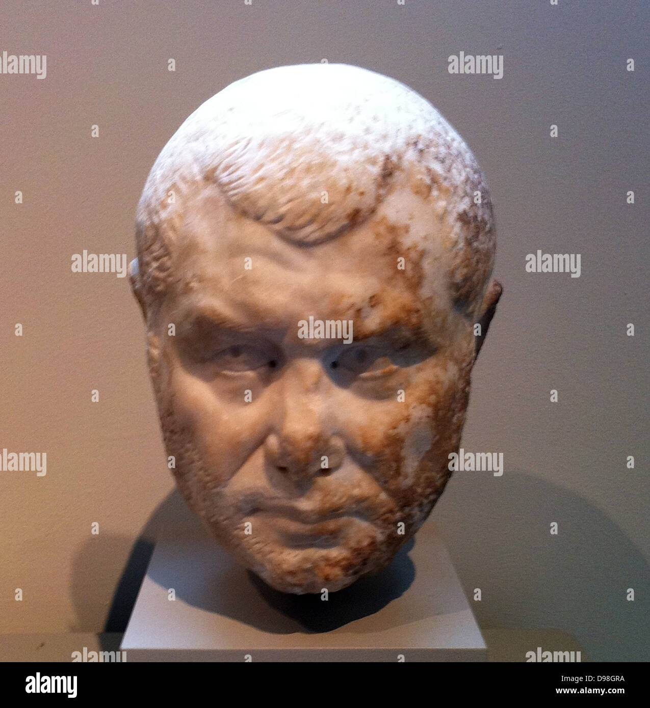 Ritratto in marmo di un uomo Roman metà del III secolo D.C. Forse un ritratto dell'Imperatore Balbinus regnò durante 238 ANNUNCIO Foto Stock