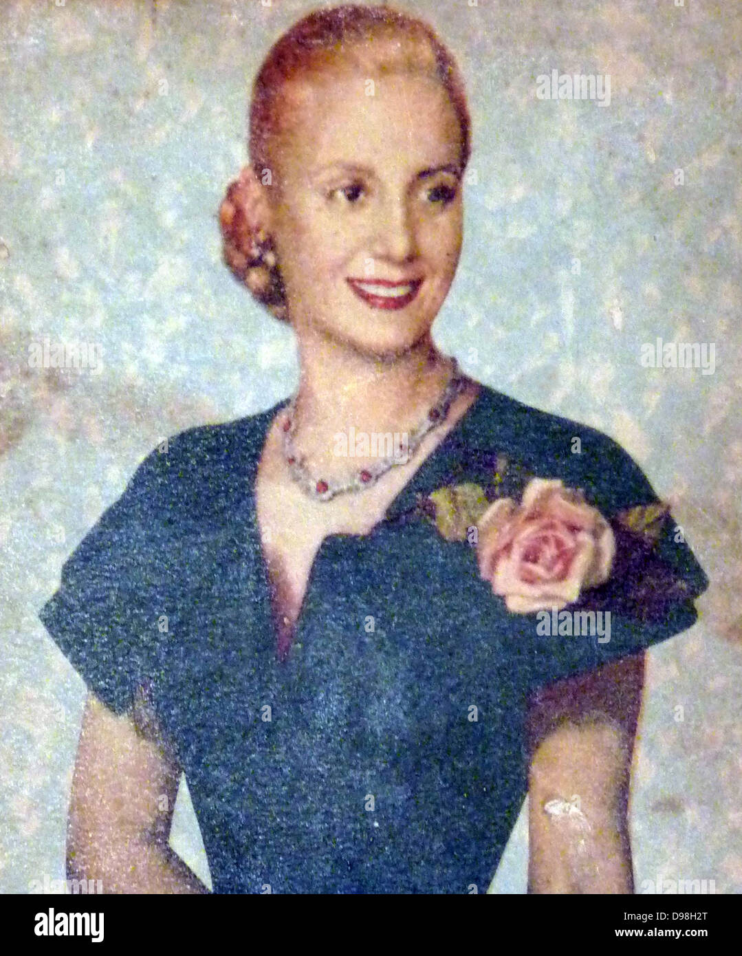 María Eva Duarte de Perón 7 Maggio 1919 - 26 luglio 1952) fu la seconda moglie del presidente Juan Perón (1895-1974) e servita come la prima donna di Argentina dal 1946 fino alla sua morte nel 1952. Essa è spesso indicato semplicemente come Eva Perón, o dalla affettuosa di lingua spagnola diminutivo Evita. Foto Stock