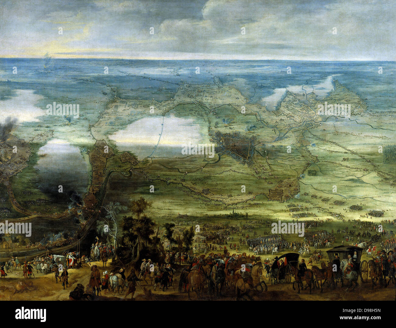 Assedio di Breda (1624 - 1625) durante gli otto anni di guerra 1592-1666 da Peter Snayers (1592-1666) Foto Stock