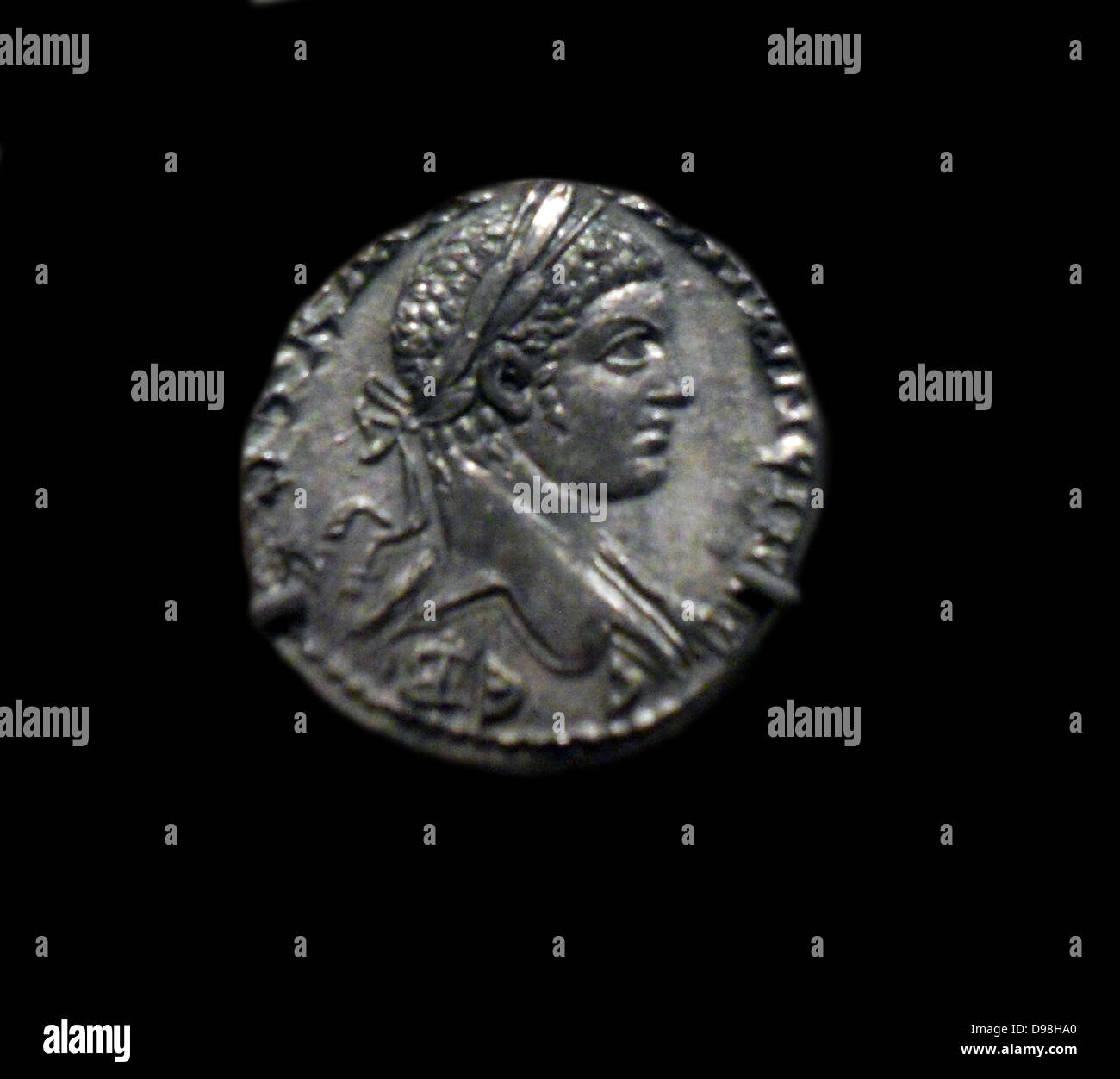 Oro medaglione di Costanzo I e Galerio come Caesars. Annuncio Romano 293 Foto Stock