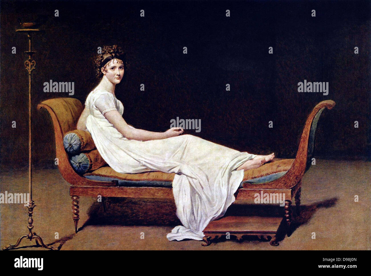 Jacques-Louis David. Ritratto di Madame Recamier 1800 Foto Stock