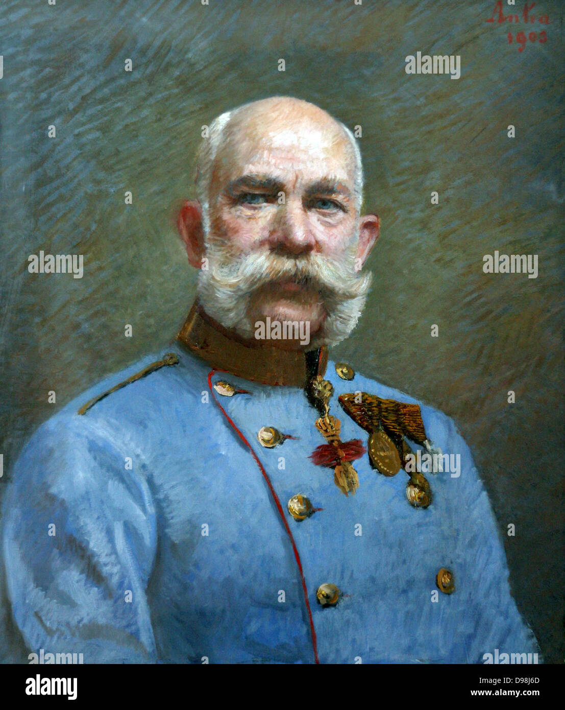 Franz Joseph I o Francesco Giuseppe I (tedesco: Franz Josef I., ungherese: I. Ferencz Josef, vedere il nome in altre lingue; 18 Agosto 1830 - 21 novembre 1916) era imperatore d'Austria Foto Stock
