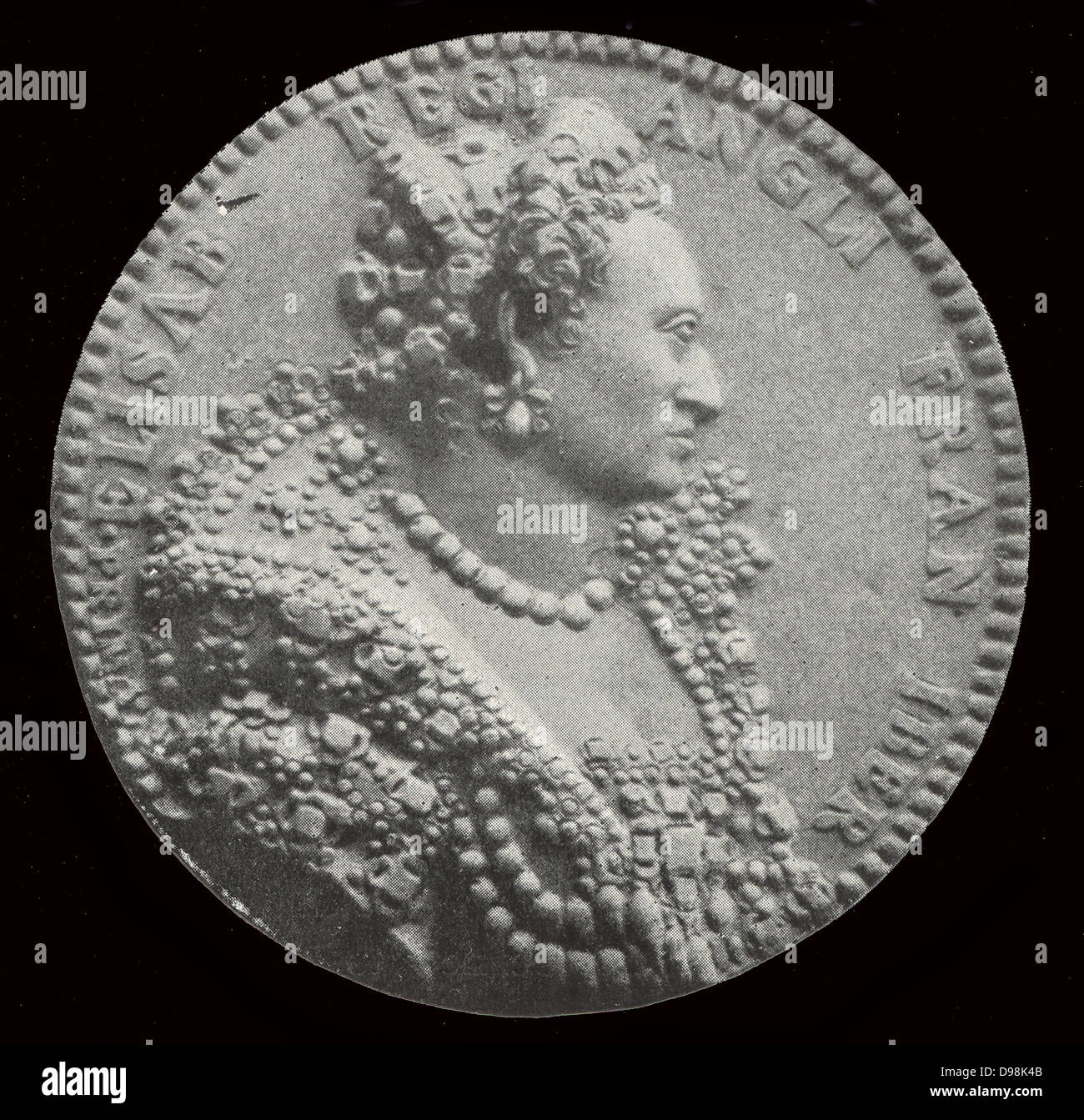 Cameo raffigurante la regina Elisabetta I d'Inghilterra. Elizabeth I (7 settembre 1533 - 24 Marzo 1603) regina di Inghilterra e Irlanda dal 17 Novembre 1558 fino alla sua morte in 1603 Foto Stock