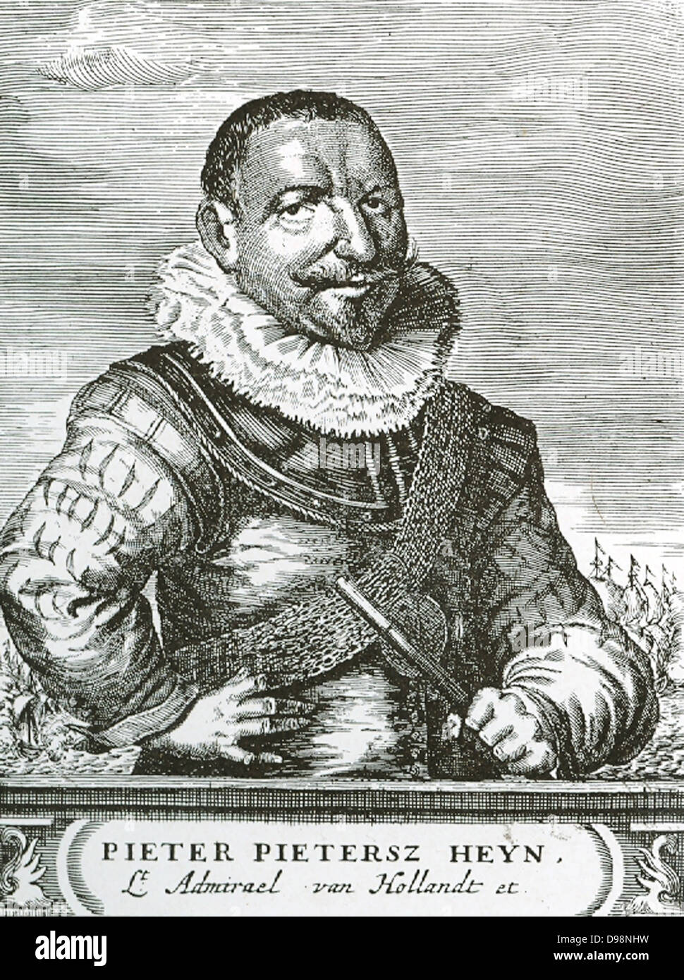 Pieter Pietersen Heyn (1577-1629) era un olandese addetto navale e folk hero durante gli ottanta anni di guerra tra le nazioni Foto Stock