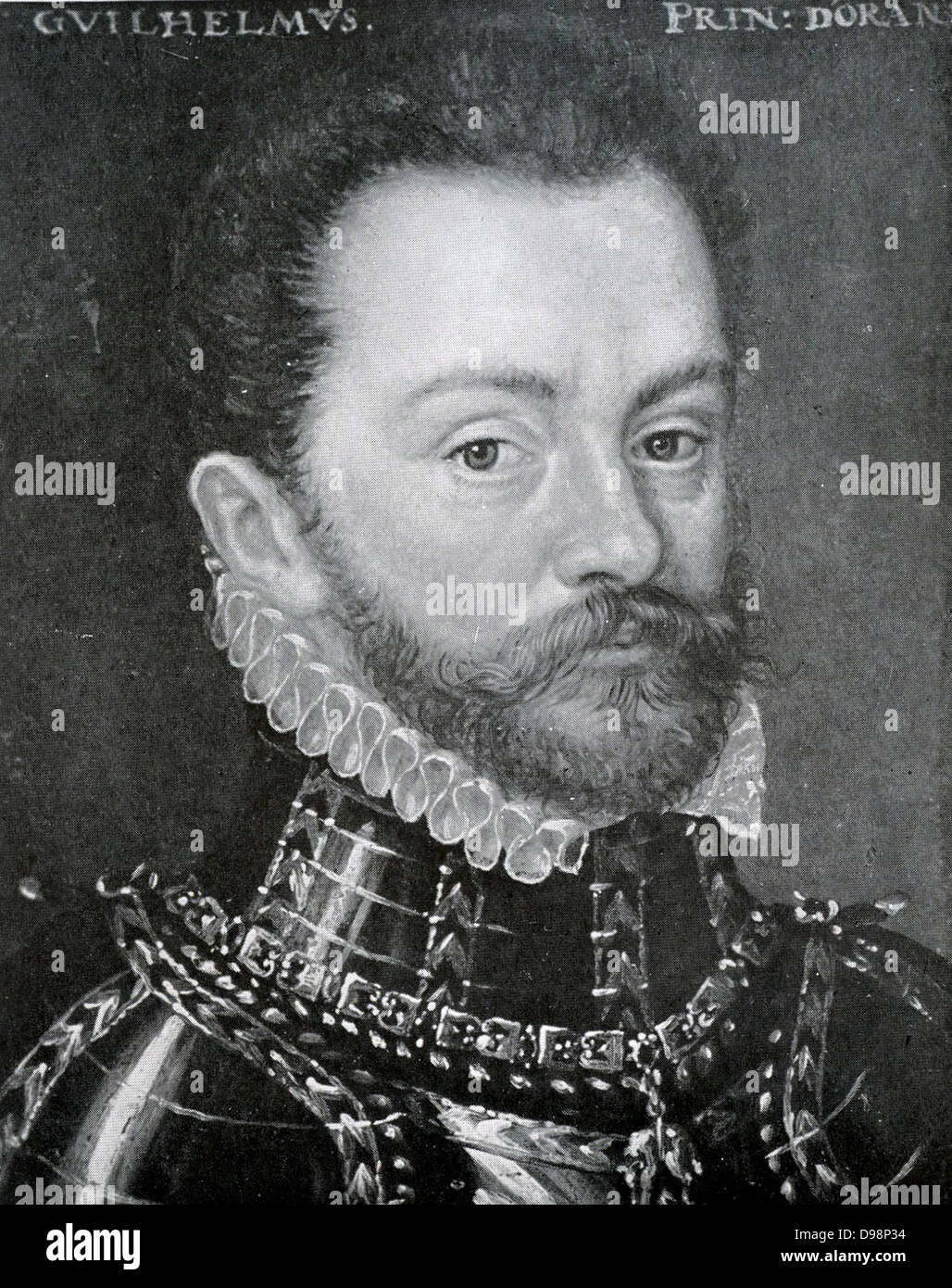 Guglielmo I, principe di Orange (24 Aprile 1533 - 10 luglio 1584), anche conosciuto come William la silenziosa dipinto da un artista sconosciuto, circa 1556, Vienna, Kunsthistorisches Museum. Foto Stock