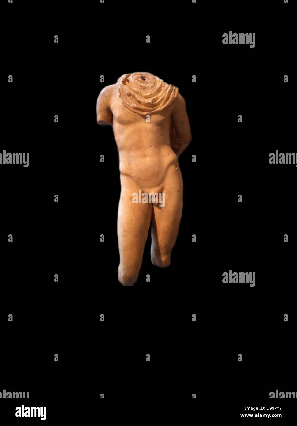 Statua in marmo di Hermes, Romana 1-2° secolo d.c. adattato da un classico della scultura Greca Foto Stock