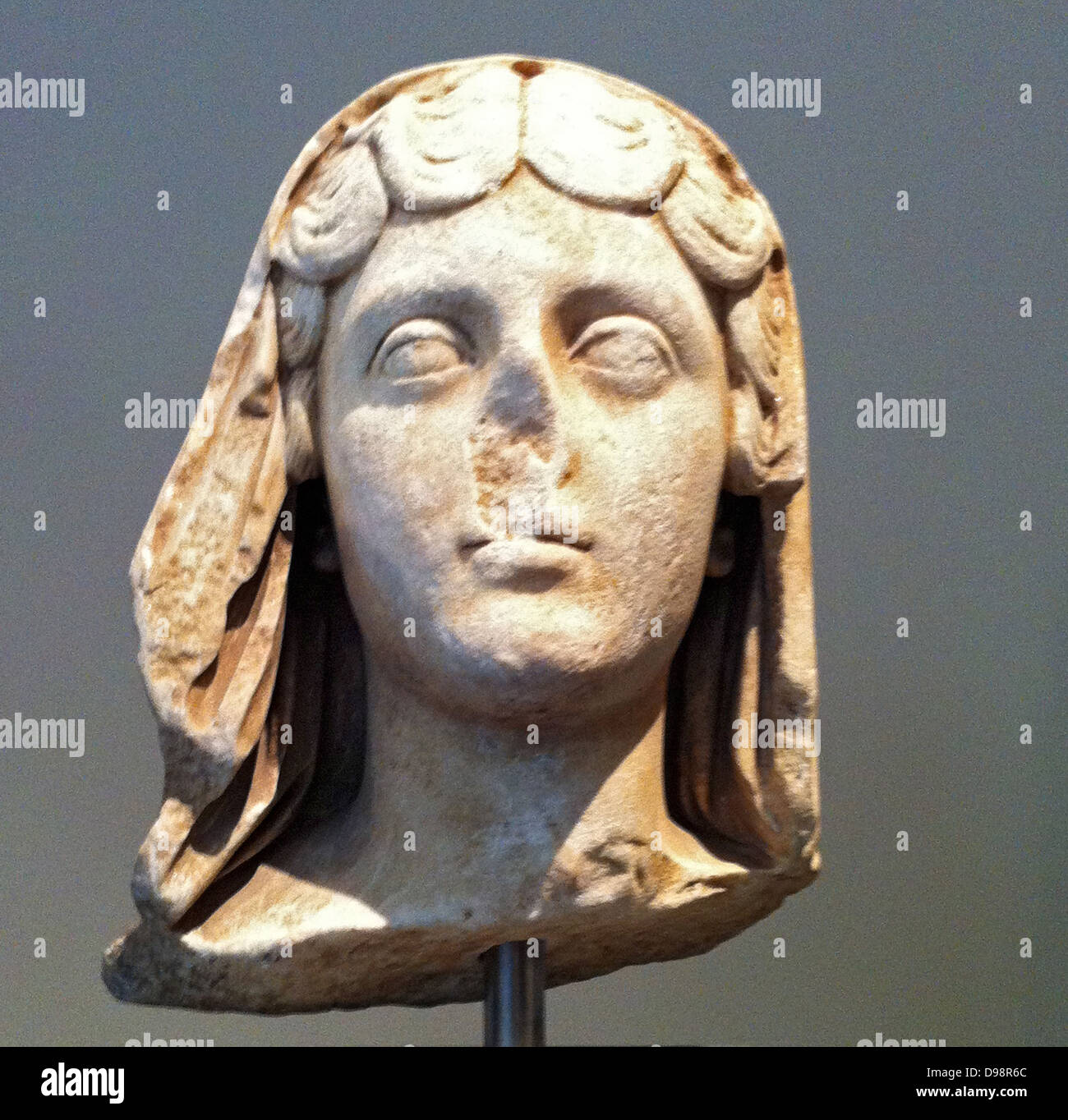 Ritratto in marmo dell'Imperatrice Faustina il giovane, moglie dell'imperatore Marco Aurelio. Roman ca. A.D. 161-180 Foto Stock