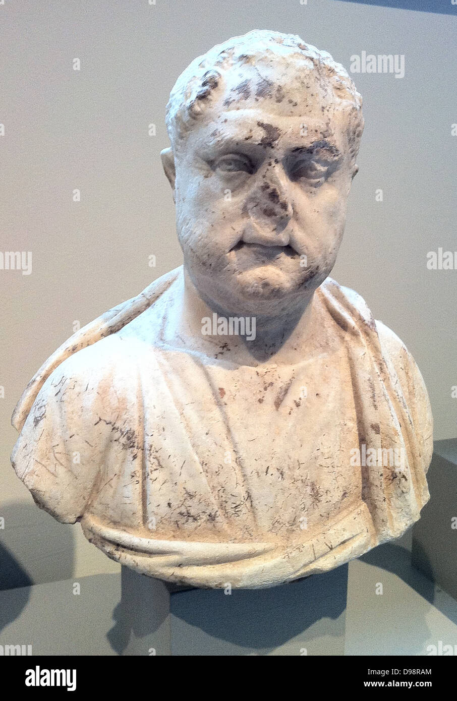 Ritratto in marmo il busto di un uomo. Iii secolo D.C. Foto Stock