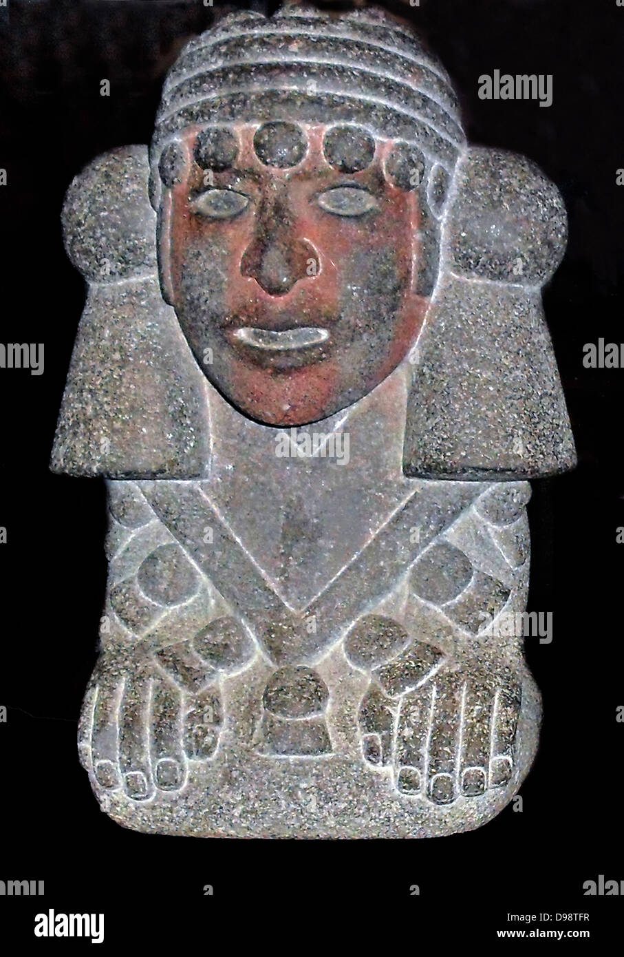 Tonatiuh dio Sole. Azteca, pietra vulcanica scolpita, circa 1350-1521 Messico Foto Stock