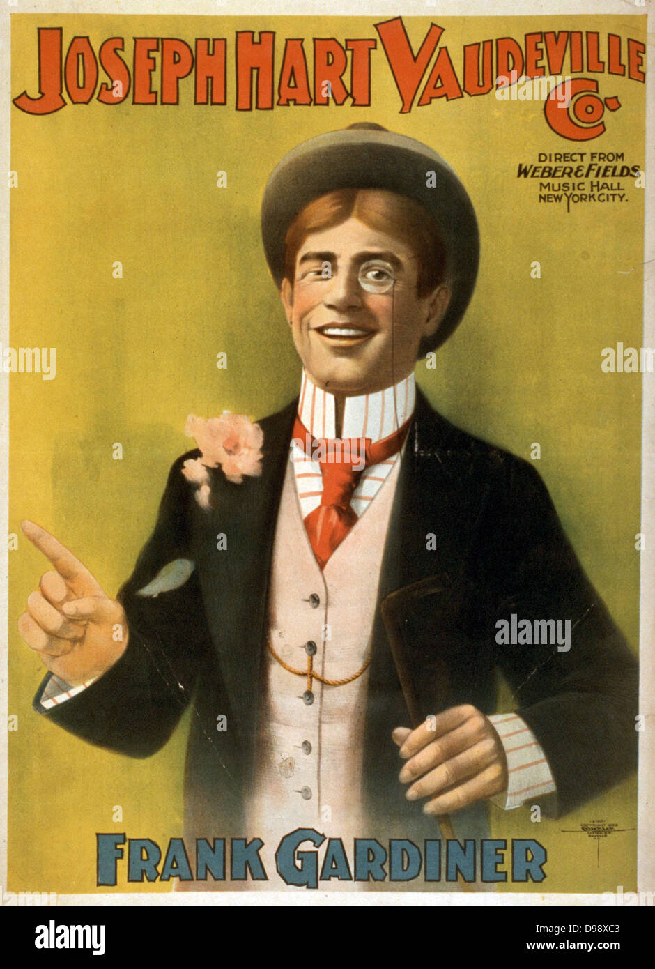 Joseph Hart Vaudeville Co. direttamente da Weber & Campi Music Hall di New York City. c1899. (Poster) : Litografia di Frank Gardiner. Foto Stock