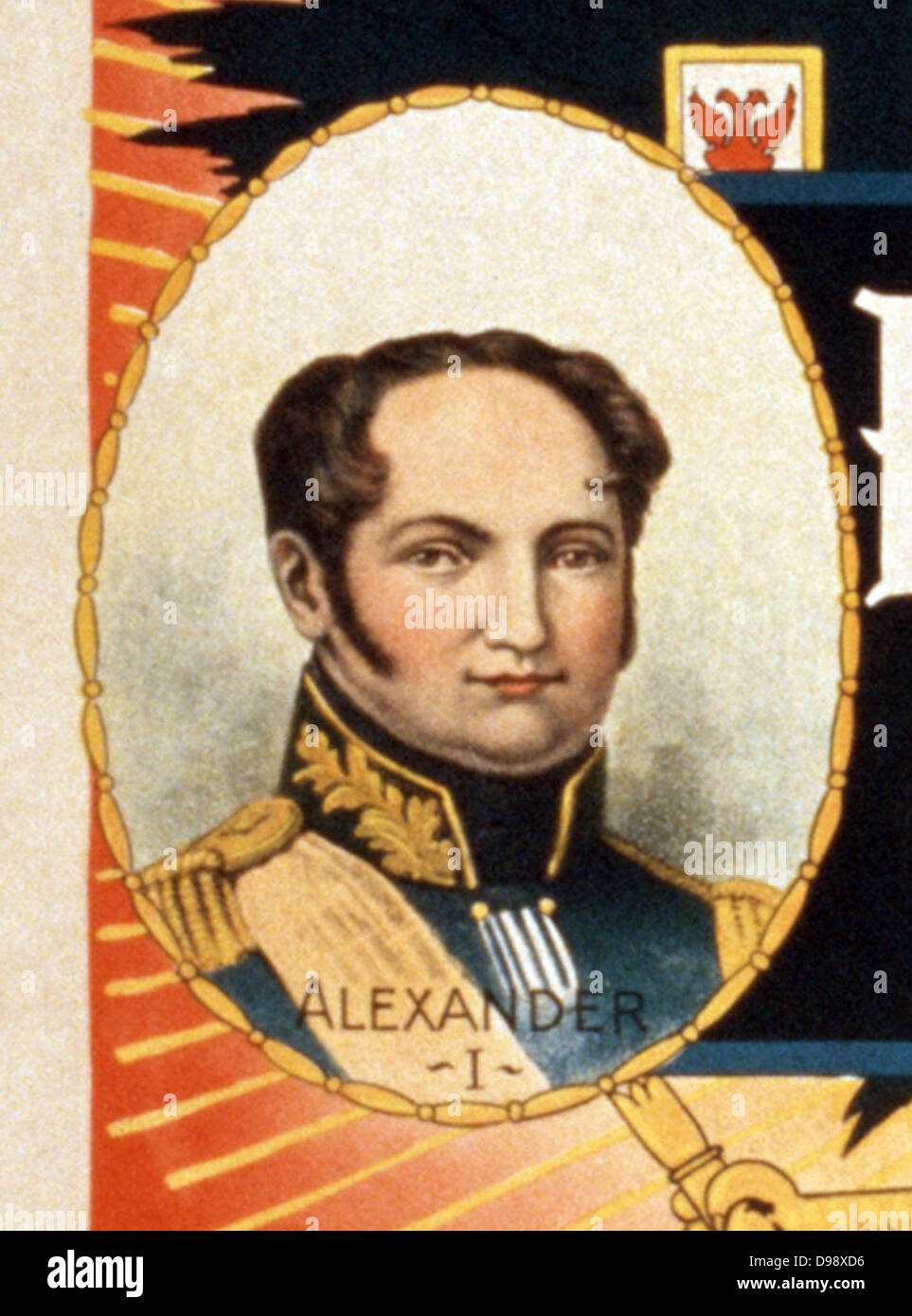 La Russia più scuro di un grand romance dello zar il realm. Poster da artista americano Sidney Ellis 1850-1931. c1895. Didascalia: i governanti della Russia, del passato e del presente: "Ivan il Terribile" ... Nicholas II. (Dettaglio raffigurante: lo Zar Alessandro II) Foto Stock