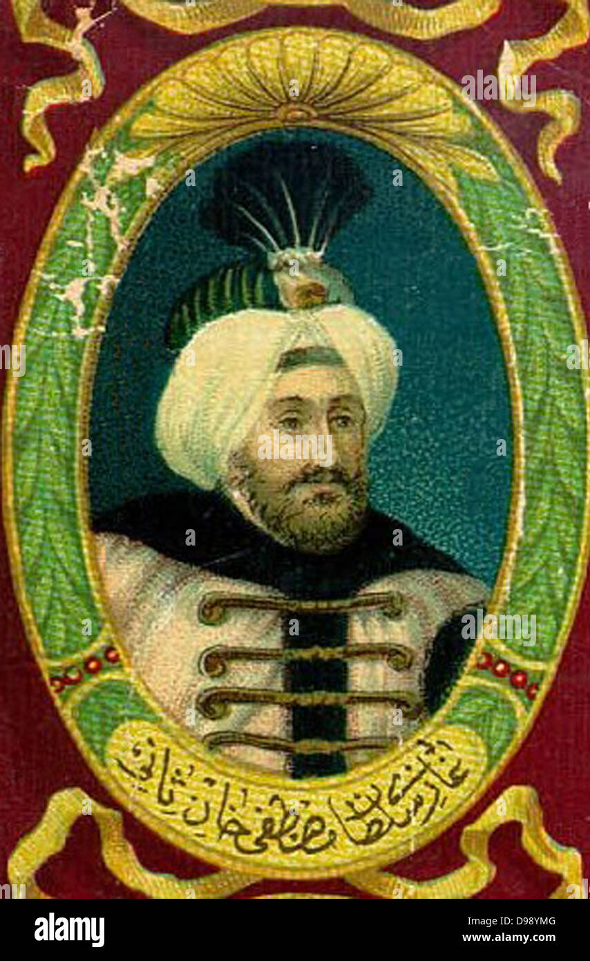 Mustafa II Ghazi (1664 - 1703) era il sultano dell'Impero ottomano dal 1695 al 1703 Foto Stock