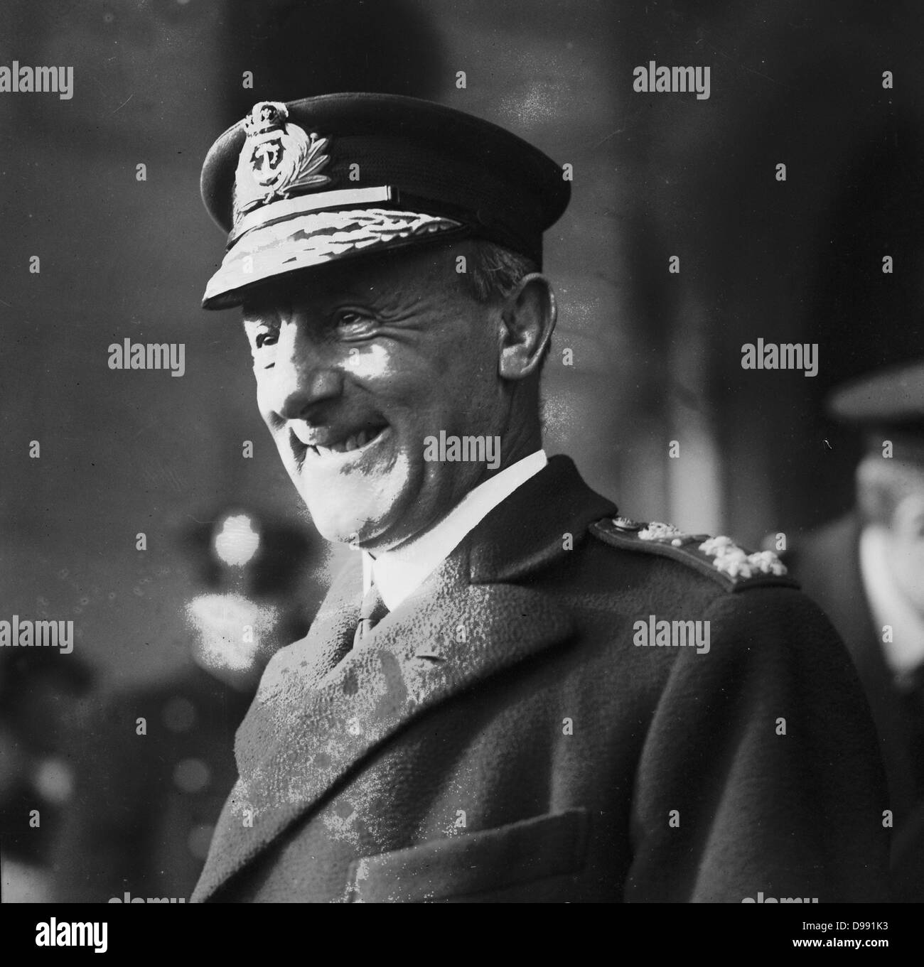 L'Ammiraglio John Jellicoe (1859-1935) che ha comandato il British Grand flotta alla Battaglia di Jutland (1916) nella guerra mondiale I. nello Jutland era un indeciso battaglia navale tra armate pesantemente dreadnoughts. Testa e spalle ritratto. Foto Stock