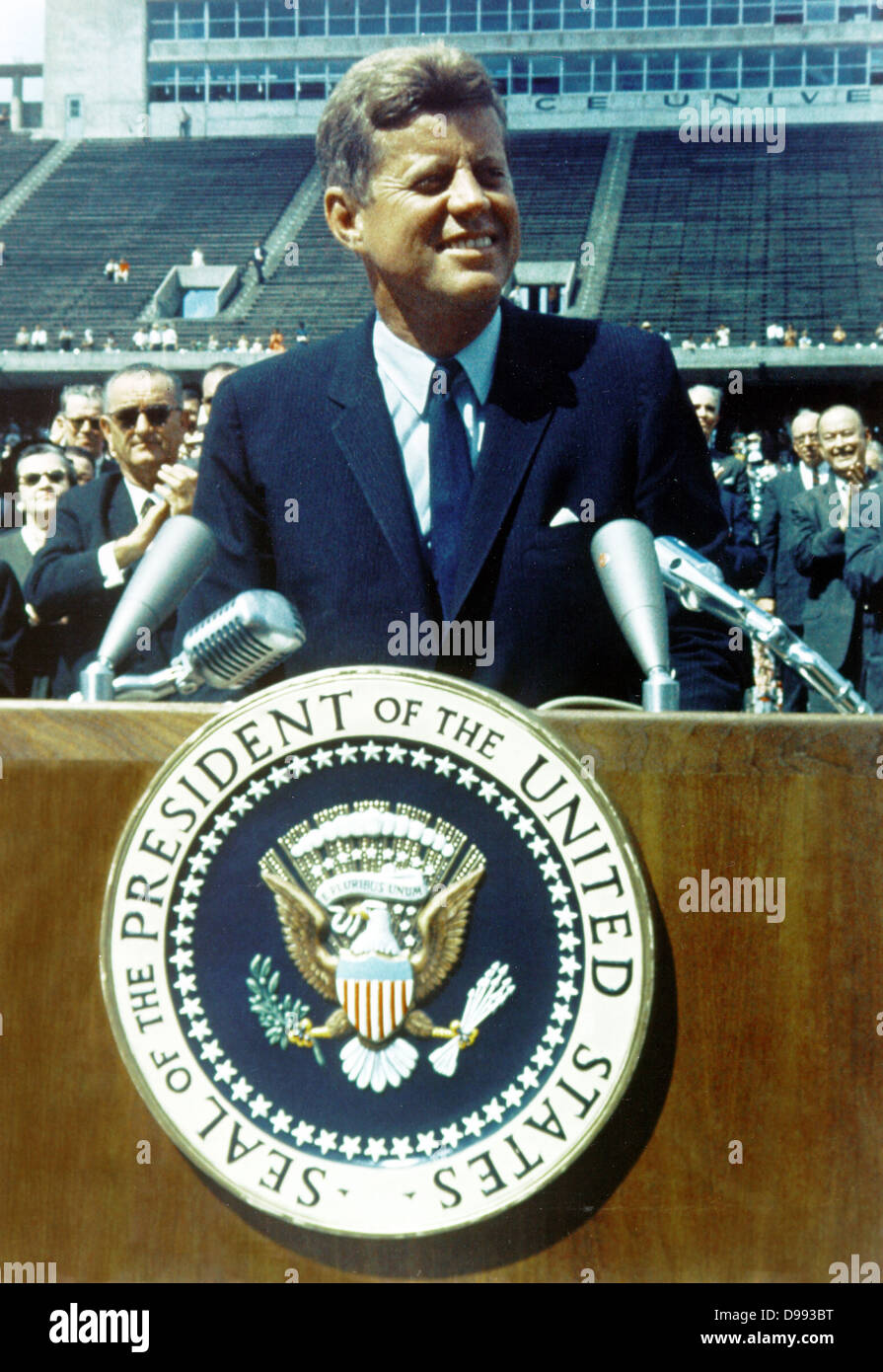 John Fitzgerald Kennedy (29 maggio 1917 - 22 novembre 1963), trentacinquesimo presidente degli Stati Uniti, che serve da 1961 fino al suo assassinio nel 1963. Foto Stock