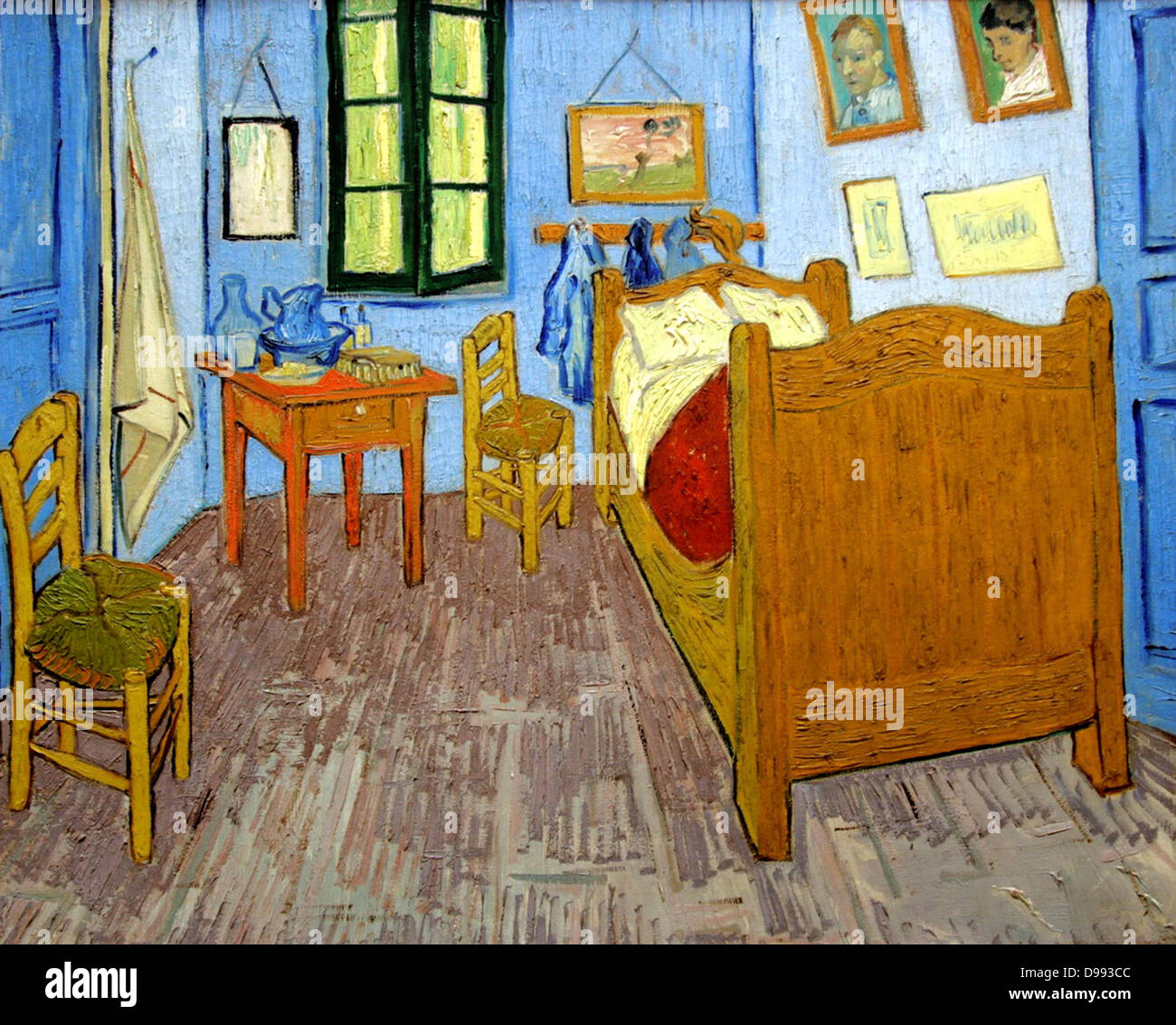Vincent Van Gogh (1853 - 1890) olandese post-pittore impressionista. Van Gogh ha sofferto di una malattia mentale e morì da auto-inflitte ferita gunshot. "Camera da Letto ad Arles', 1889 Foto Stock