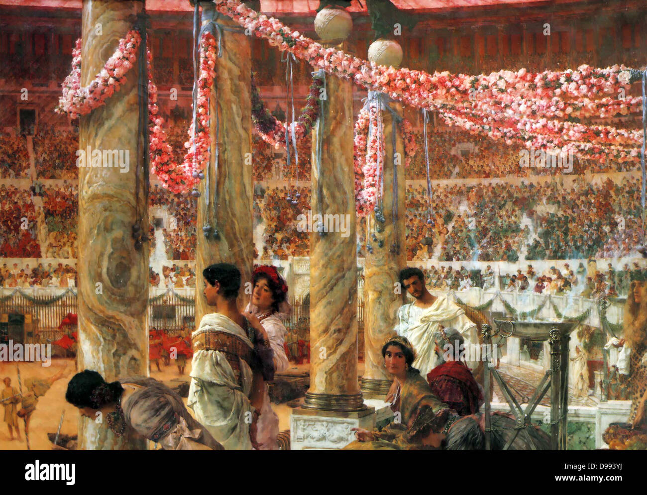 Caracalla e Geta' 1907 da Lawrence Alma-Tadema (1836-1912)dagli olandesi-nato pittore Vittoriano Lawrence Alma-Tadema inglese classicista di pittore inglese (1836-1912) Foto Stock
