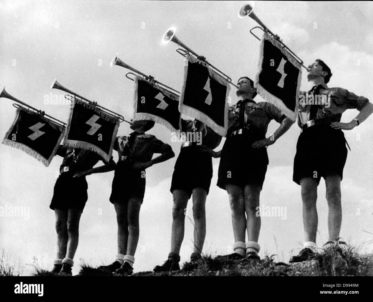 Gioventù Hitleriana Rally; circa 1936 Foto Stock