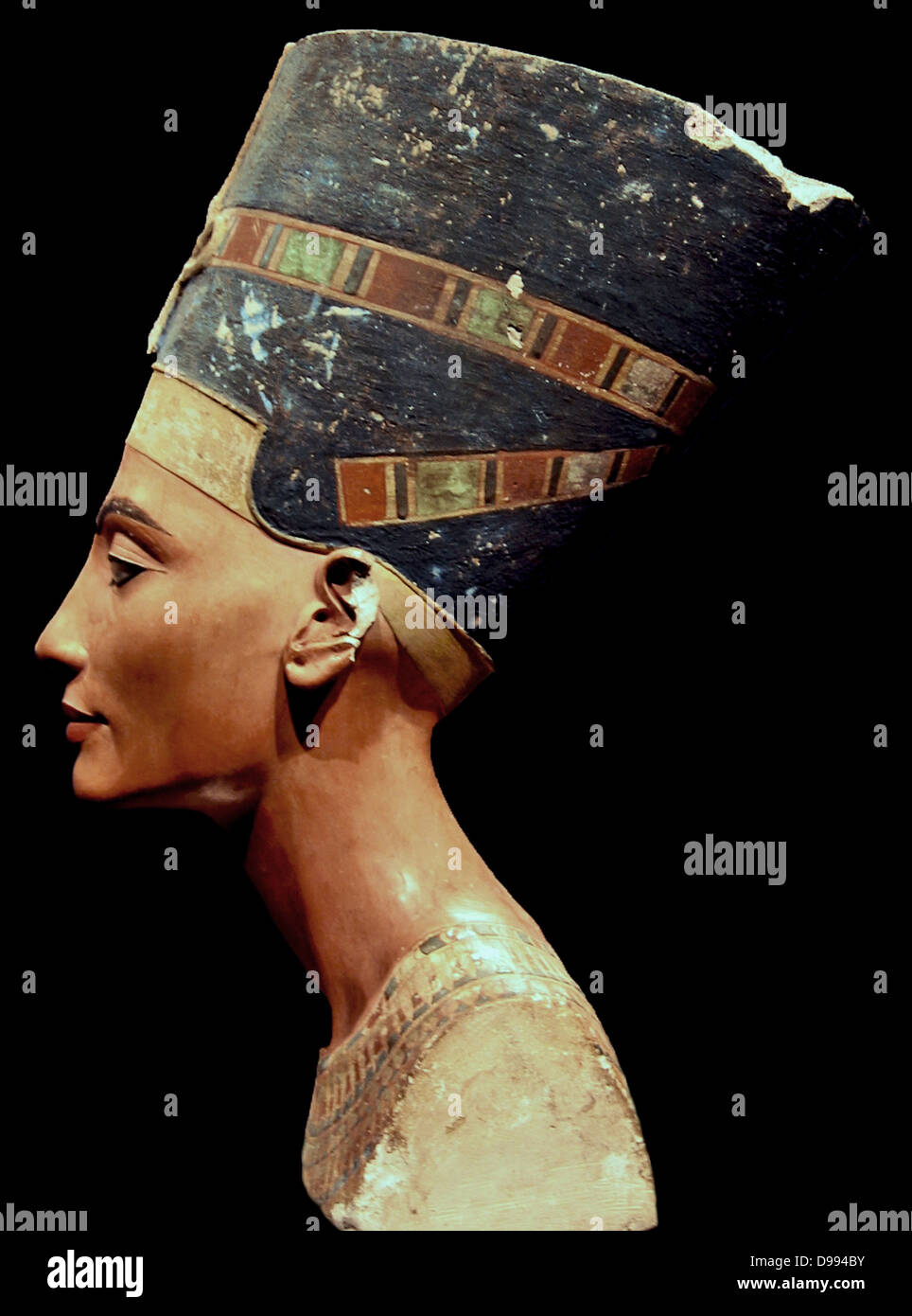 Nefertiti busto (a destra) Foto Stock