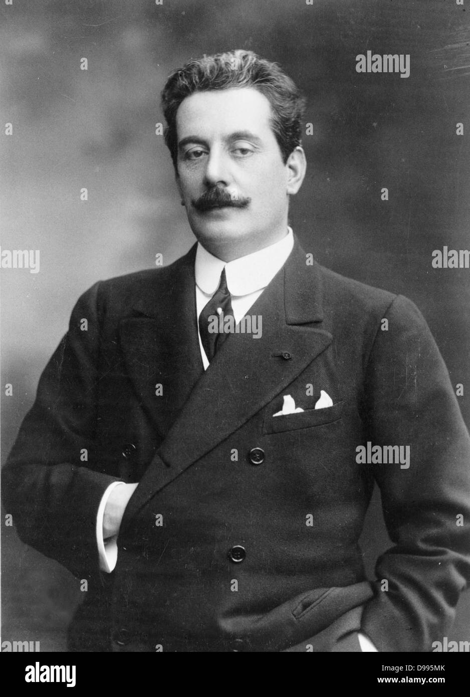 Giacomo Puccini, 1858-192 Italiano compositore opratic c1908. Foto Stock