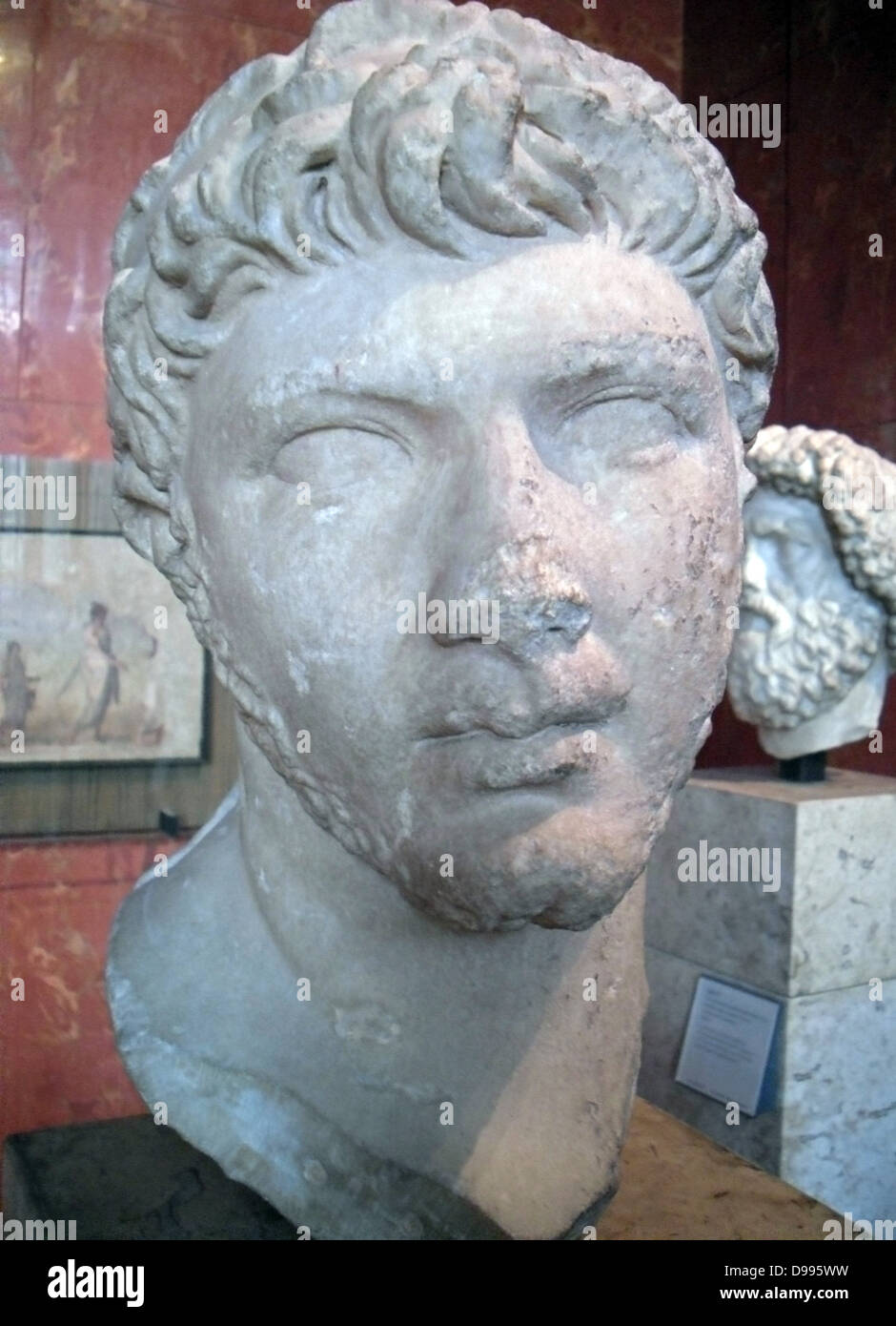 Il re Tolomeo di Mauritania, 23 AD 40 AD, Cherchel, Algeria (antica Cesarea) marmo Foto Stock