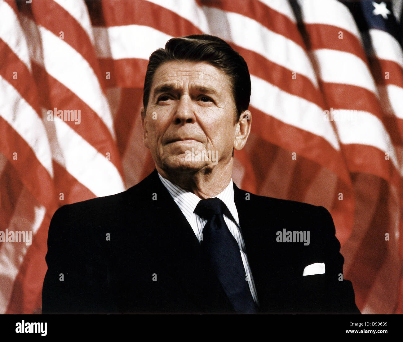 Il Presidente Ronald Reagan all Durenberger convention repubblicana Rally, 1982 Foto Stock