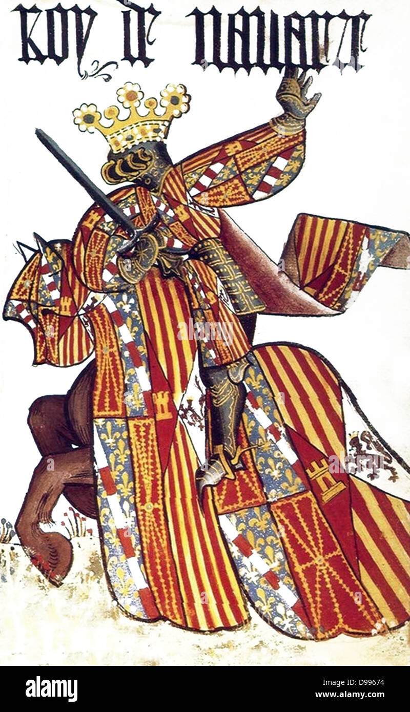 Lo spagnolo del xv secolo Knight Foto Stock