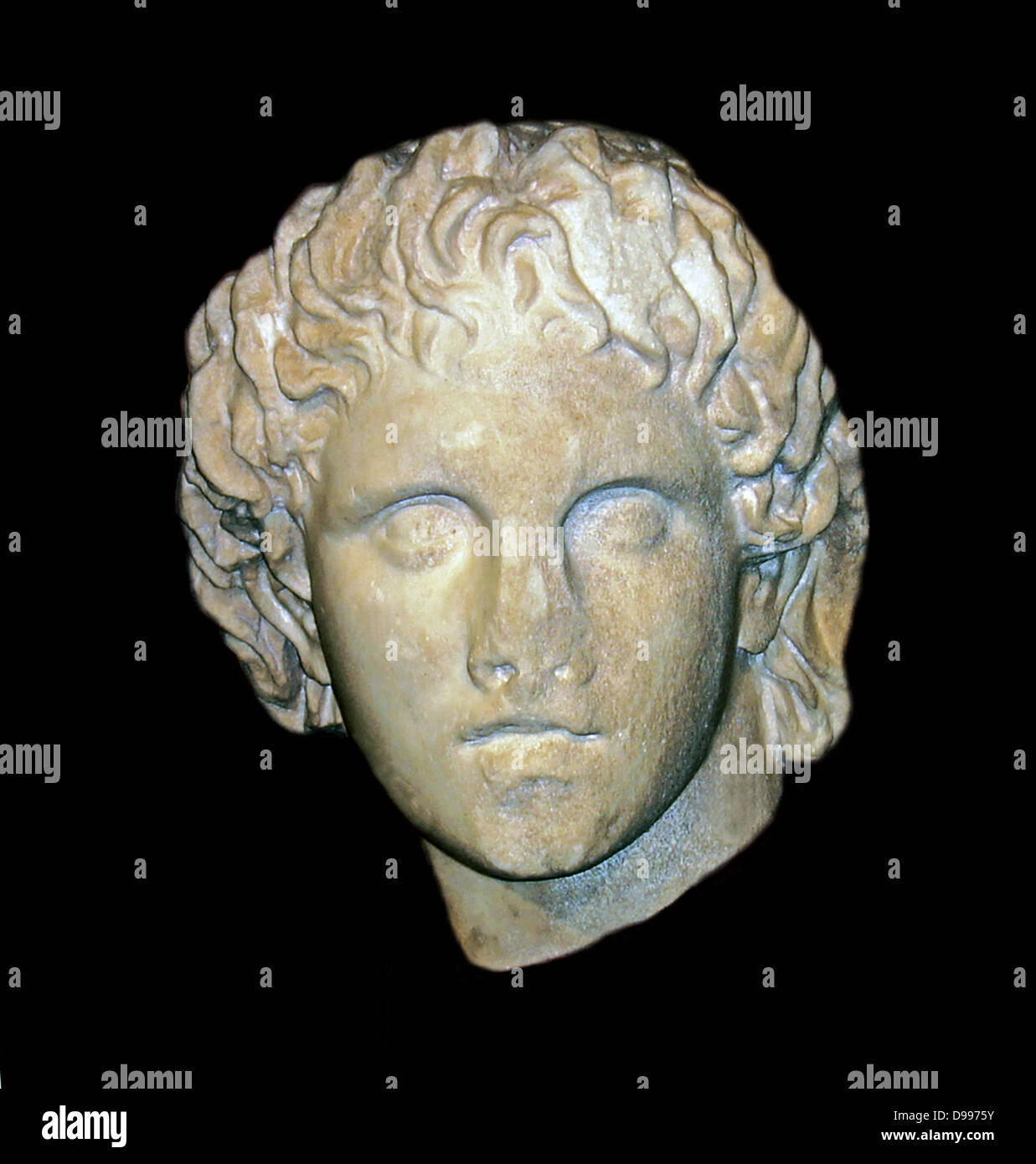 Busto (Greco) di Alexander il Grande, 356-323 A.C. Foto Stock