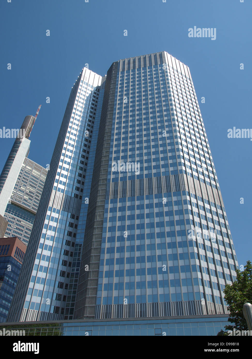 Banca centrale europea a Francoforte sul Meno in Germania Foto Stock