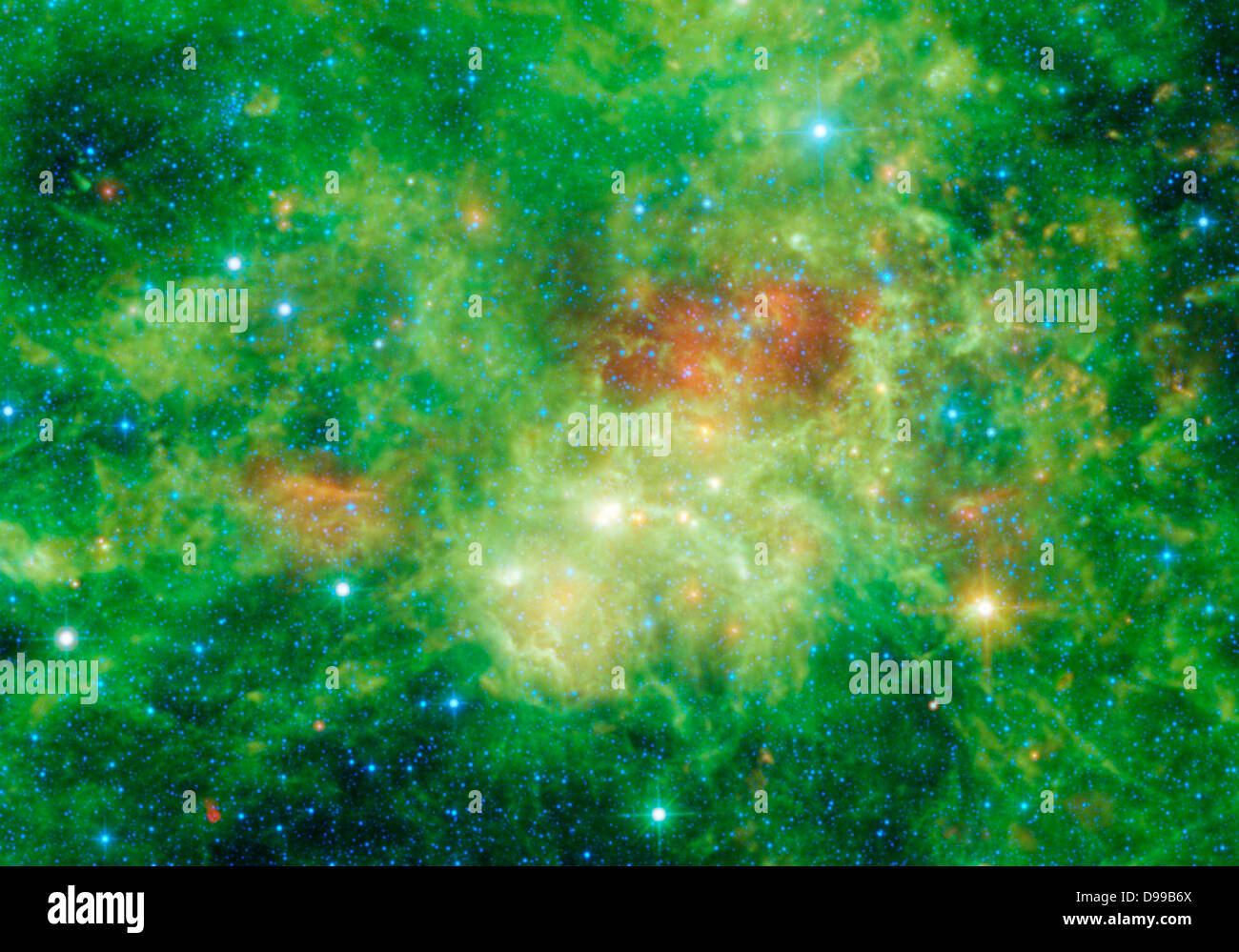 Oltre 11.000 anni fa, una massiccia, supergiant stella è venuto alla fine della sua vita. La stella del core compresso per formare un incredibile palla densa di neutroni e il suo esterno è stato eiettato fuori in un immenso rilascio di energia gli astronomi chiamata una supernova. Foto Stock