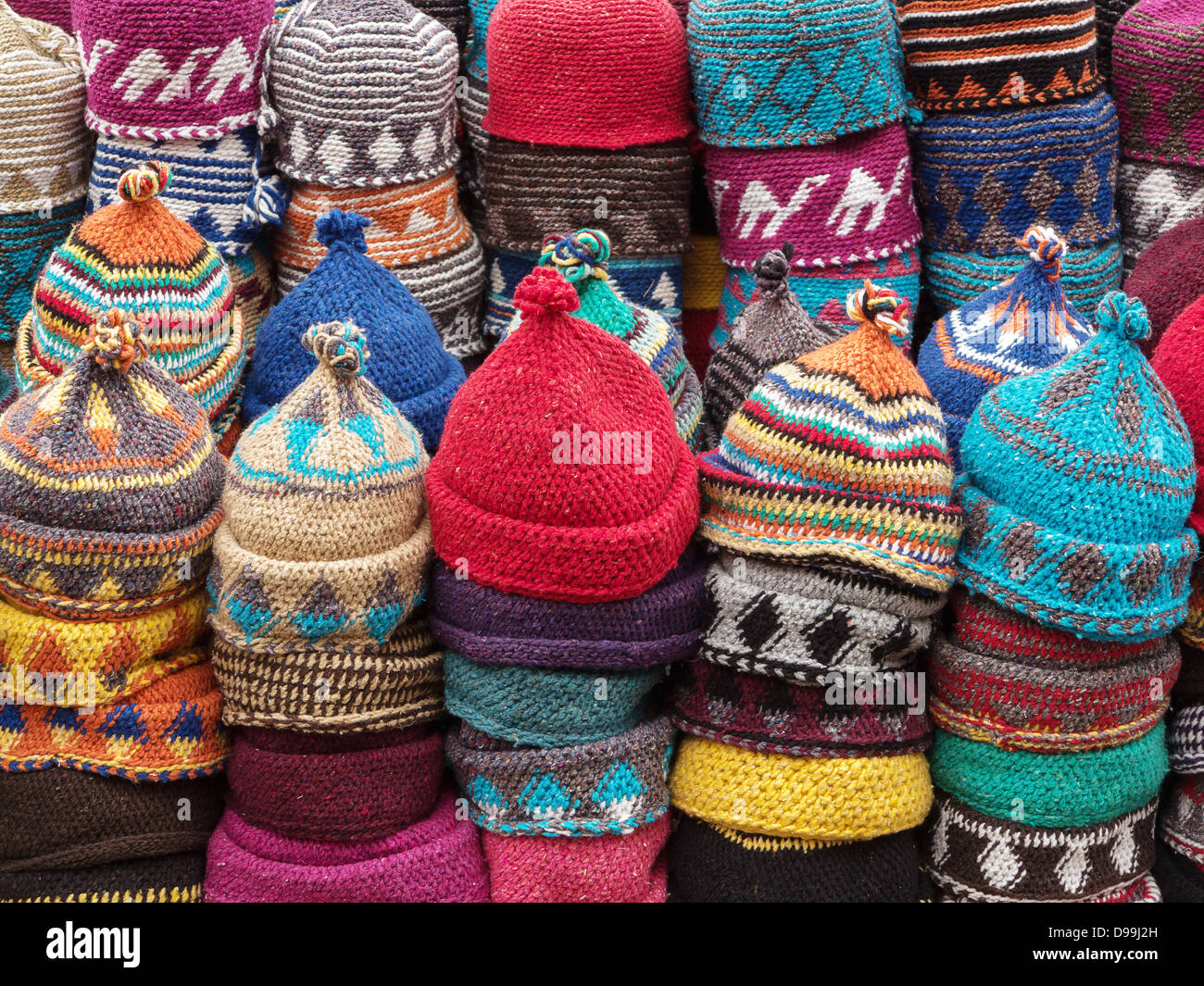 In e circa i souk e Piazza Jemaa El Fnaa di Marrakech, Marocco Foto Stock