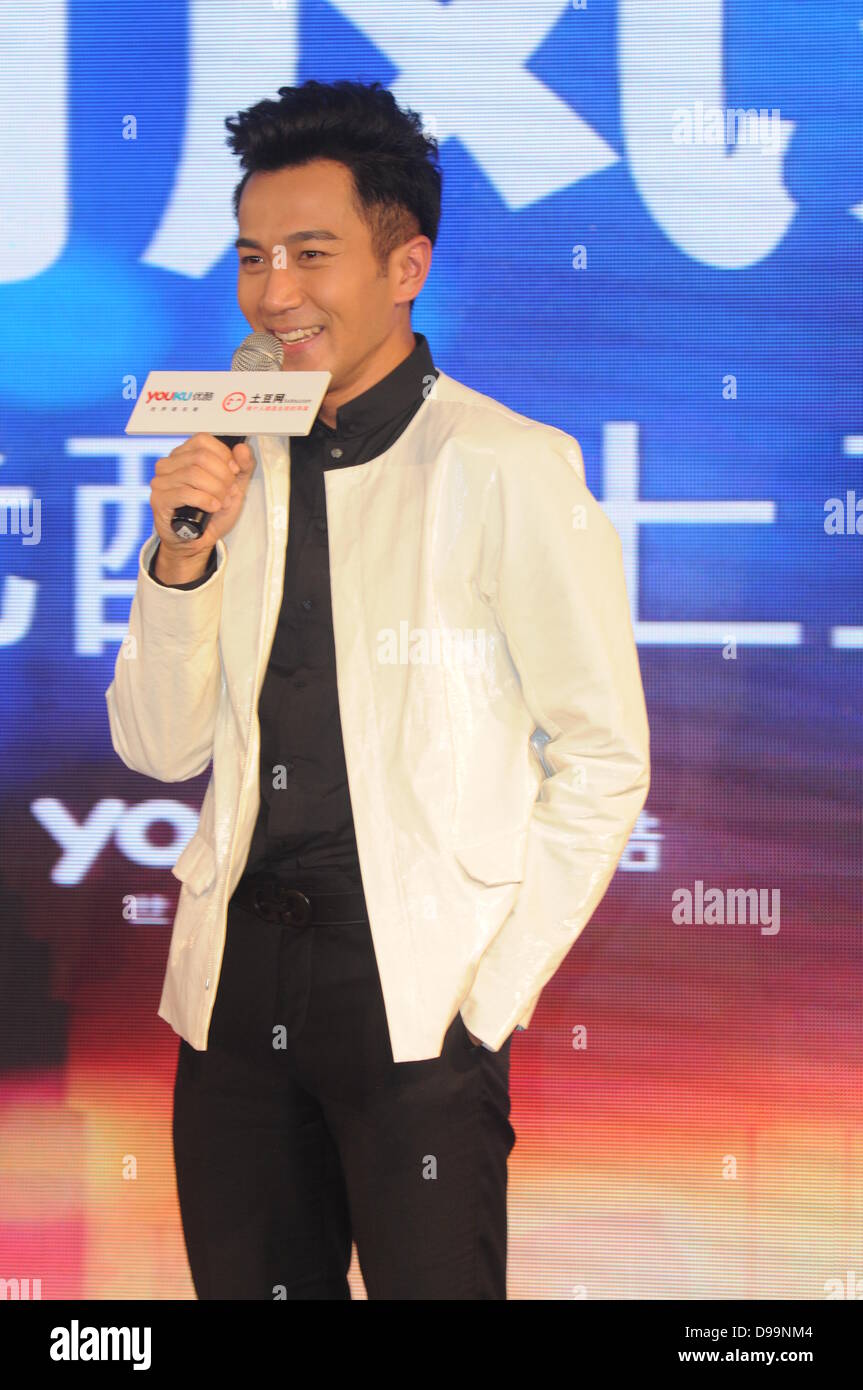 Hawick Lau ha partecipato TV attività detenute da Tudou youku e a Shanghai in Cina il Giovedì 13 Giugno, 2013. Foto Stock